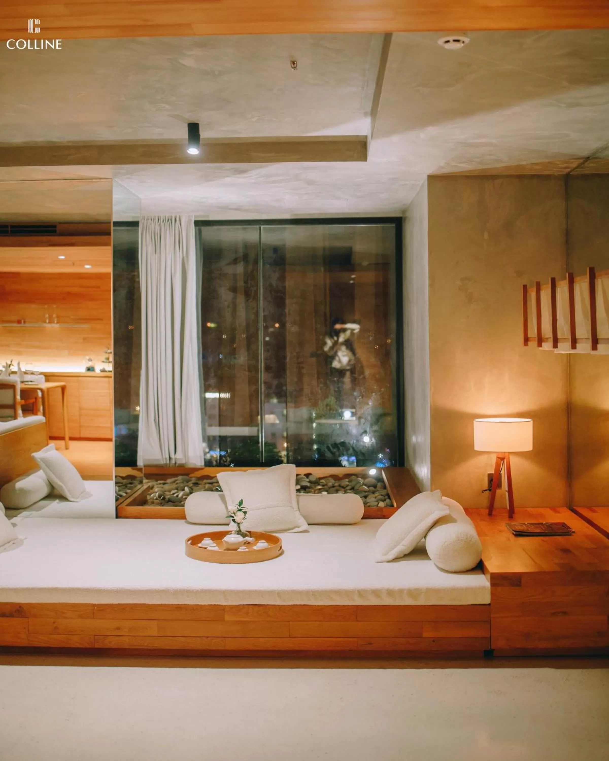 Decorative detail, Bed in Colline Dalat