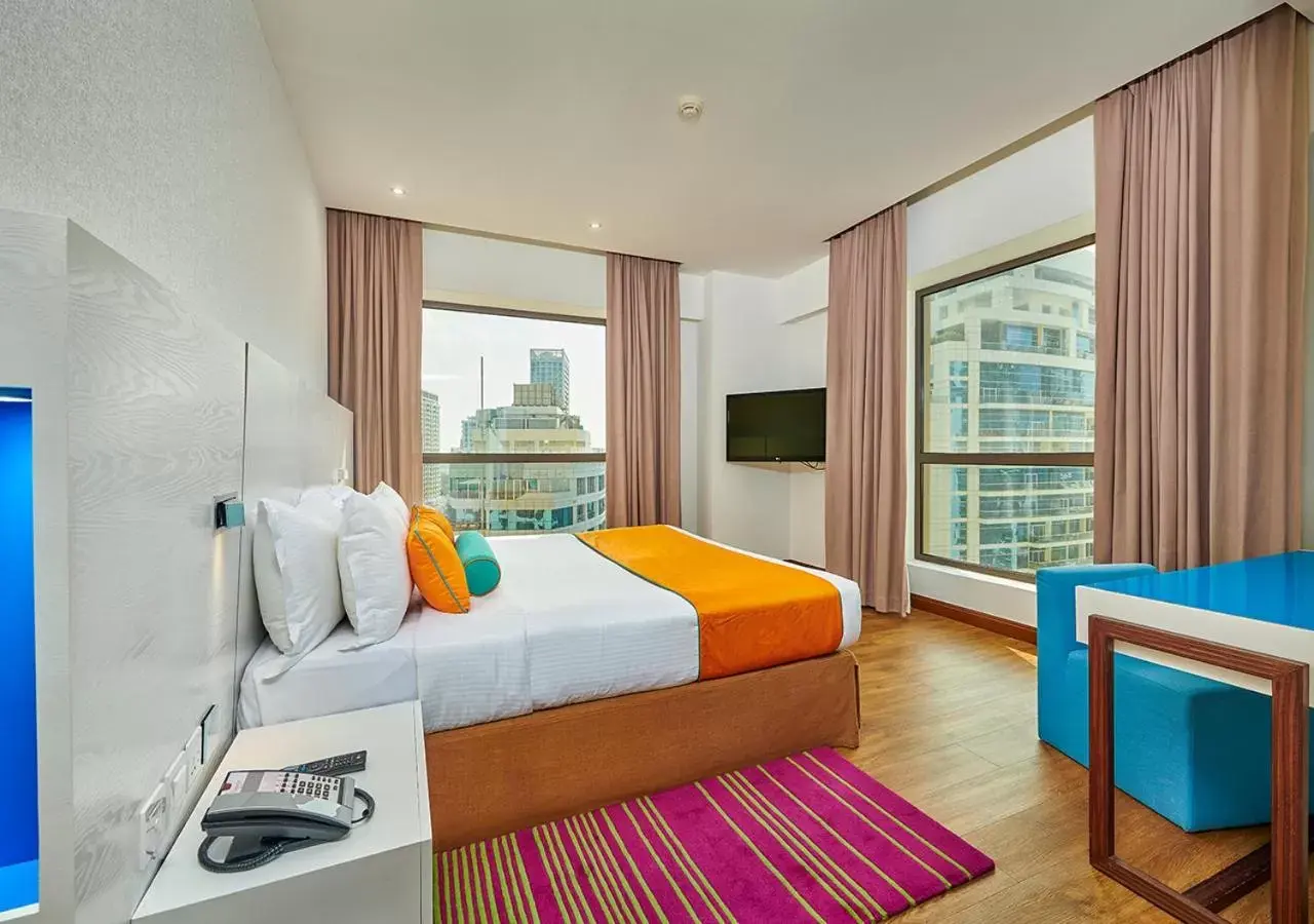 Bed in Ramada Hotel, Suites and Apartments by Wyndham Dubai JBR