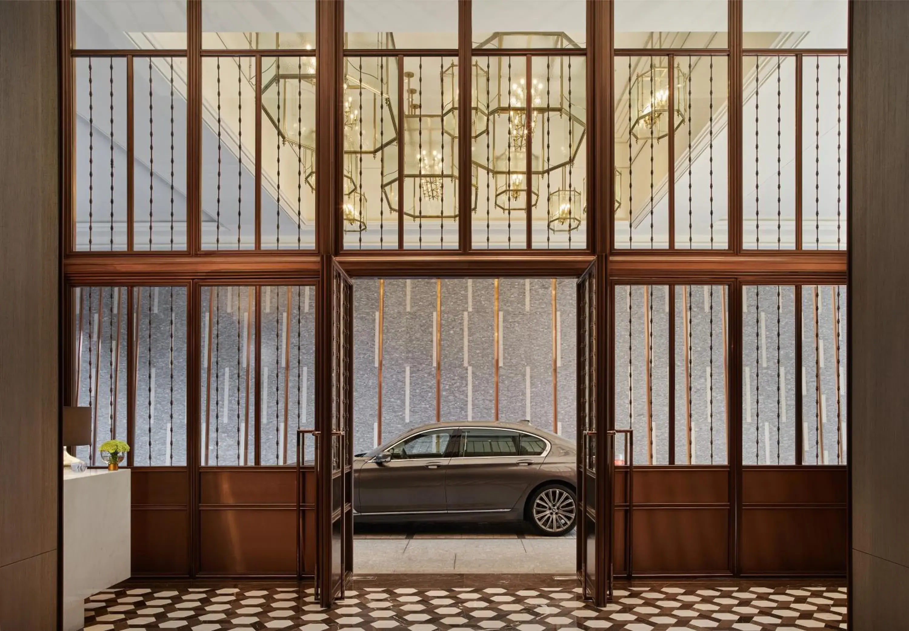 Facade/entrance in Rosewood Bangkok Facade/entrance in Rosewood Bangkok