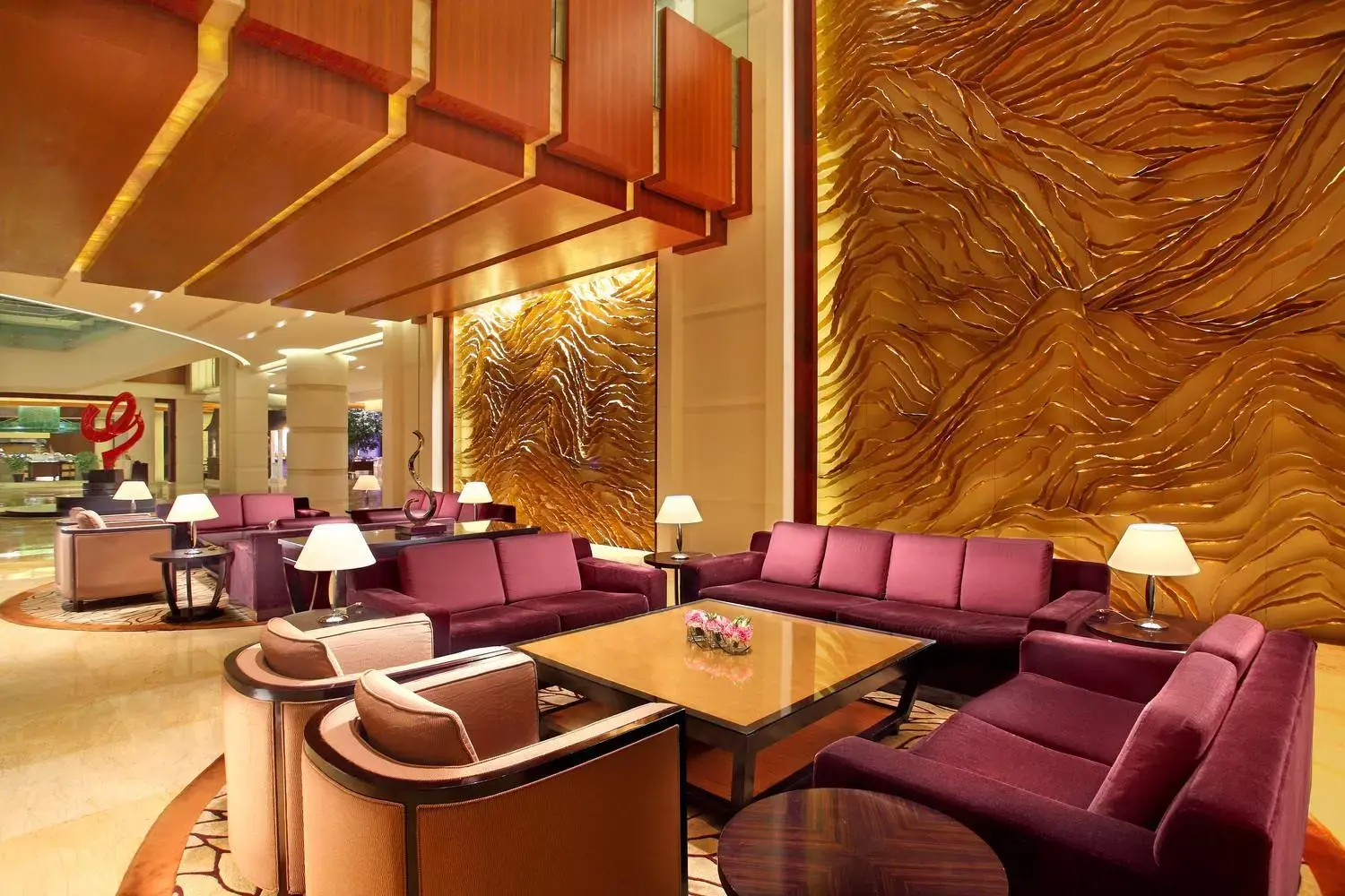 Seating area in Sheraton Zhoushan Hotel