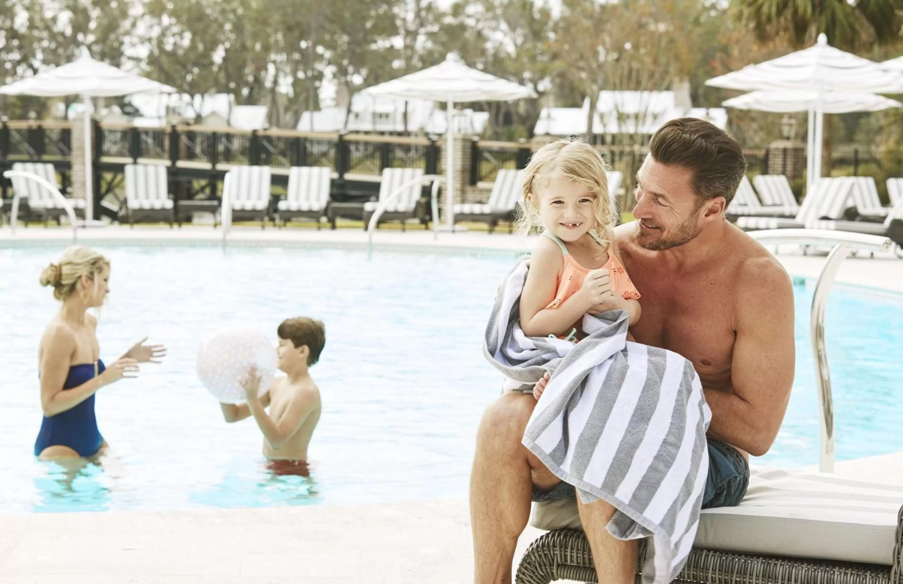 sunbed in Montage Palmetto Bluff