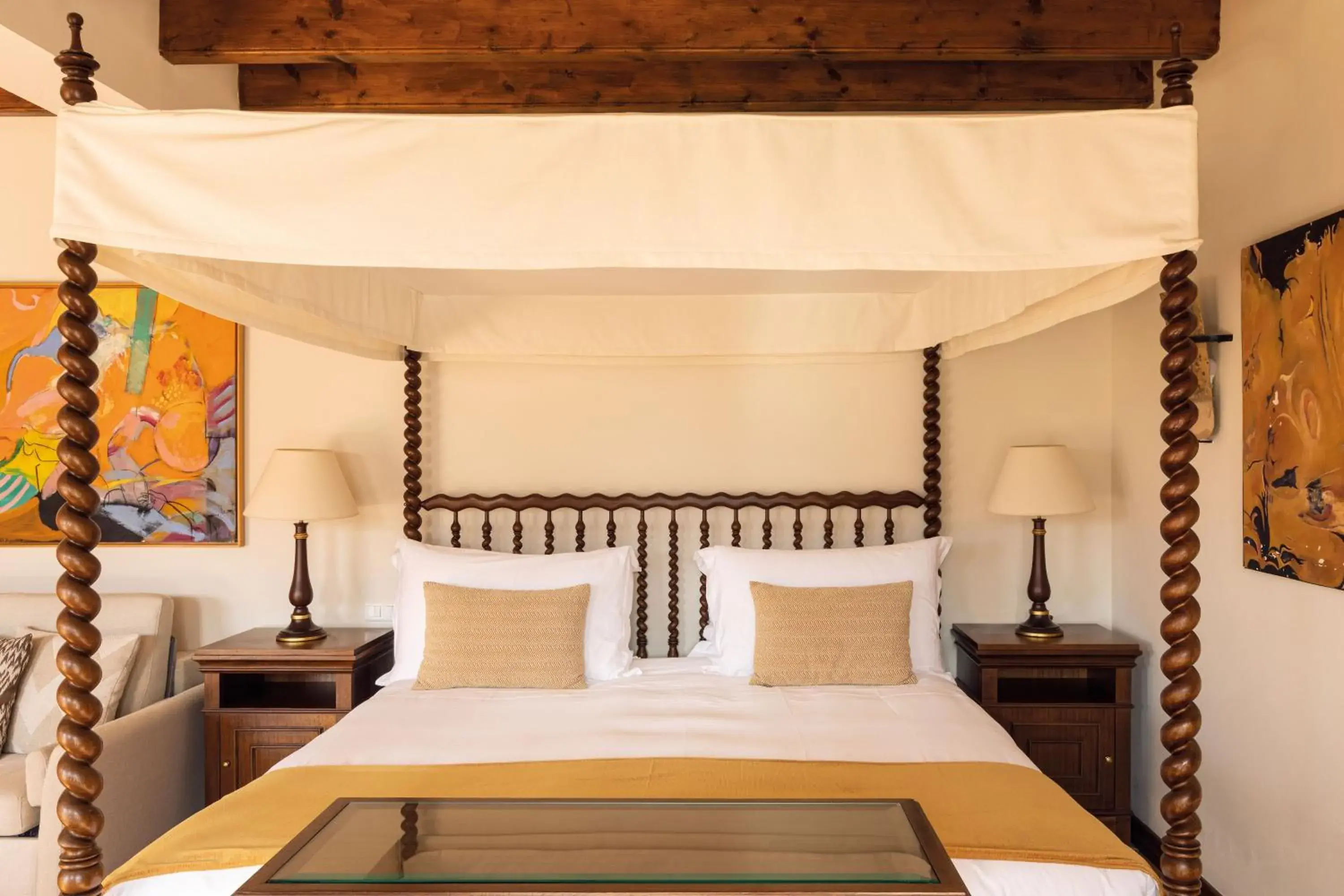 Bedroom, Bed in La Residencia, A Belmond Hotel, Mallorca