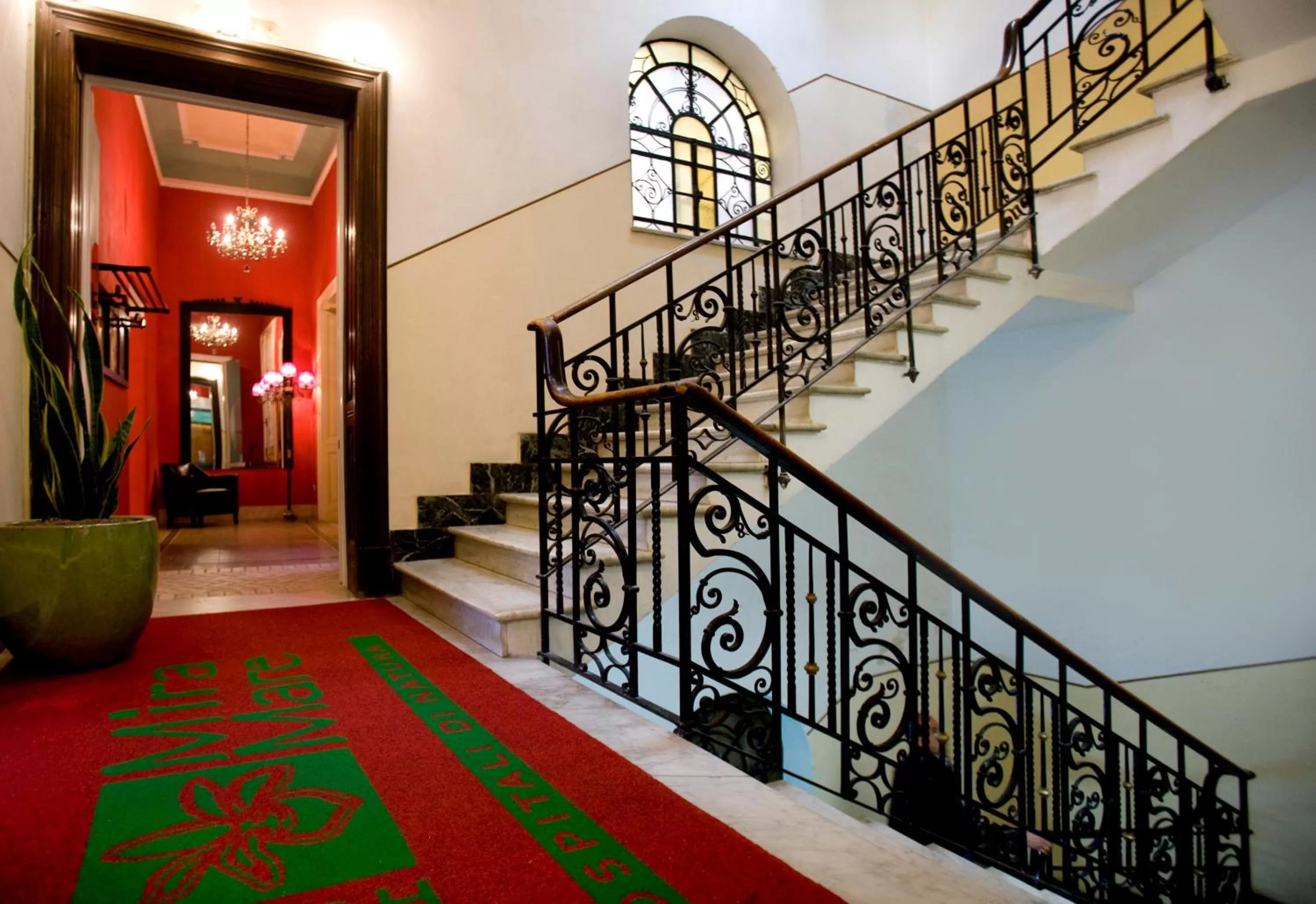 Decorative detail in Miramare Cagliari Hotel Museo