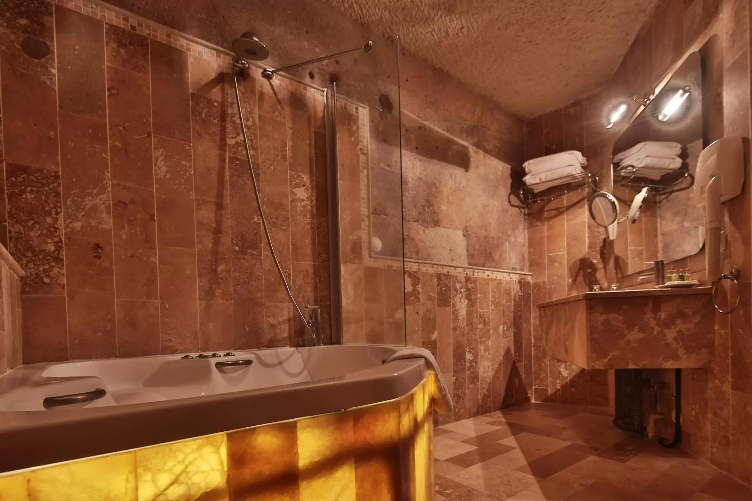 Shower, Bathroom in Cappadocia Cave Suites