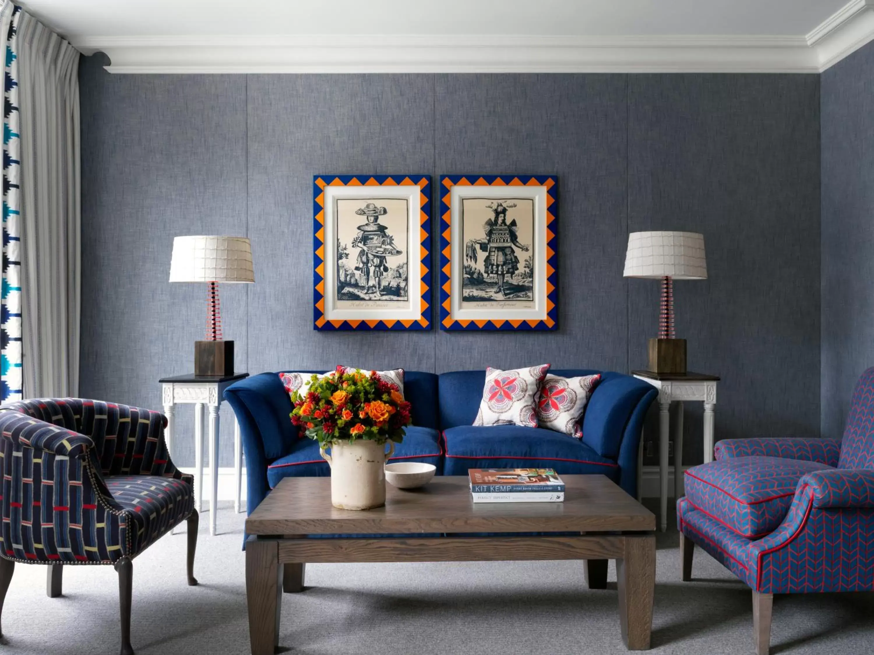 Living room, Seating Area in The Soho Hotel, Firmdale Hotels