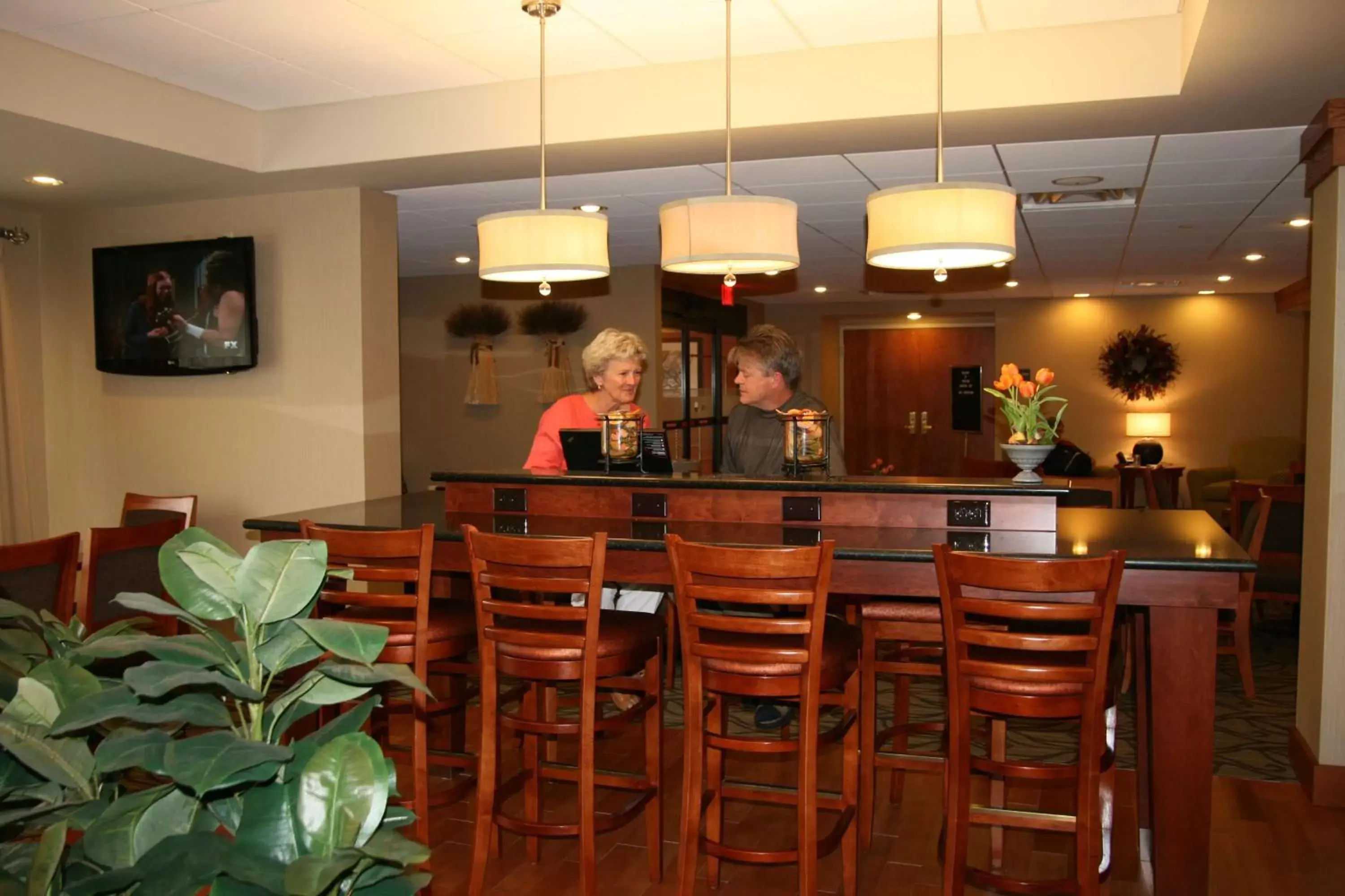 Lobby or reception in Hampton Inn Wheeling