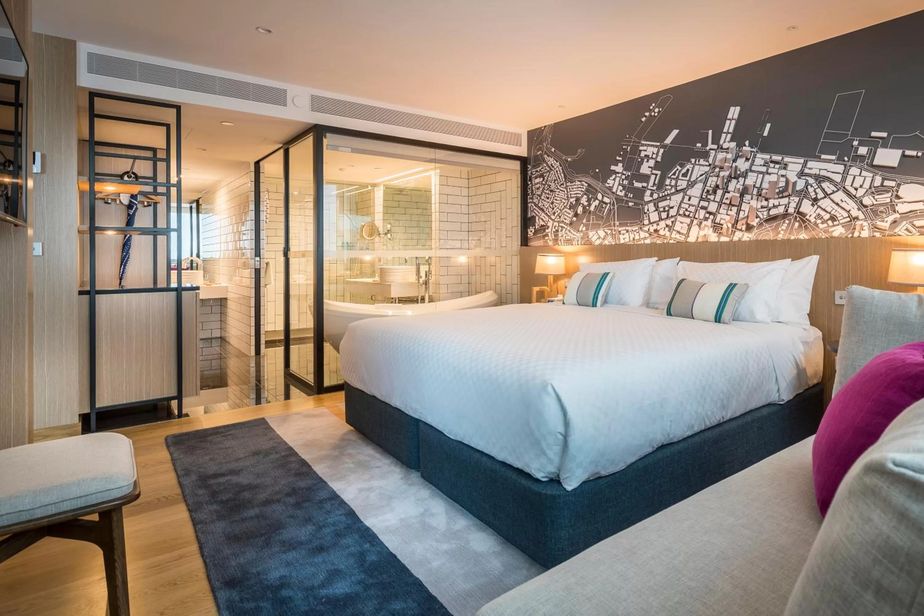 Bathroom, Bed in M Social Auckland