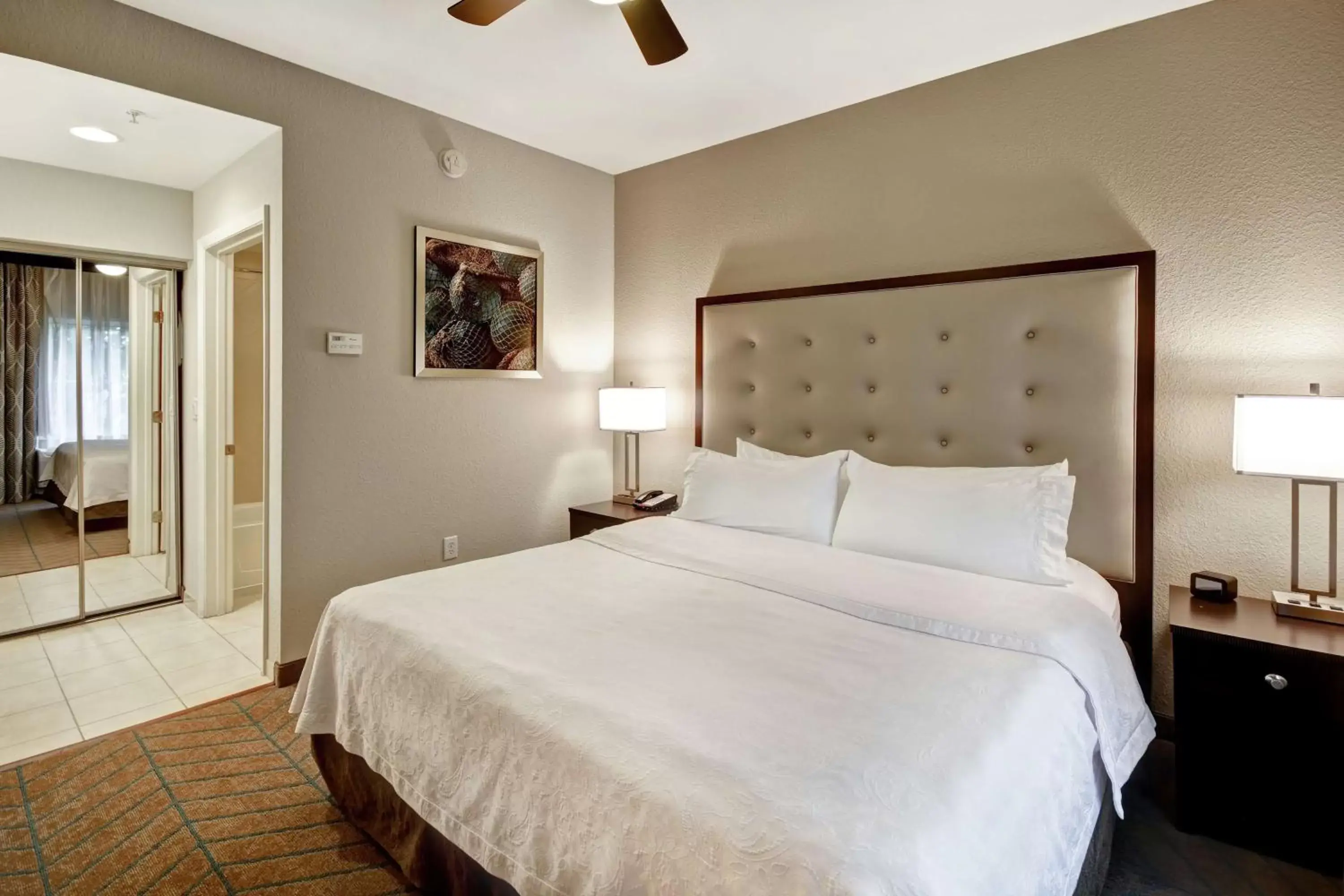 Bed in Homewood Suites by Hilton Tampa-Port Richey