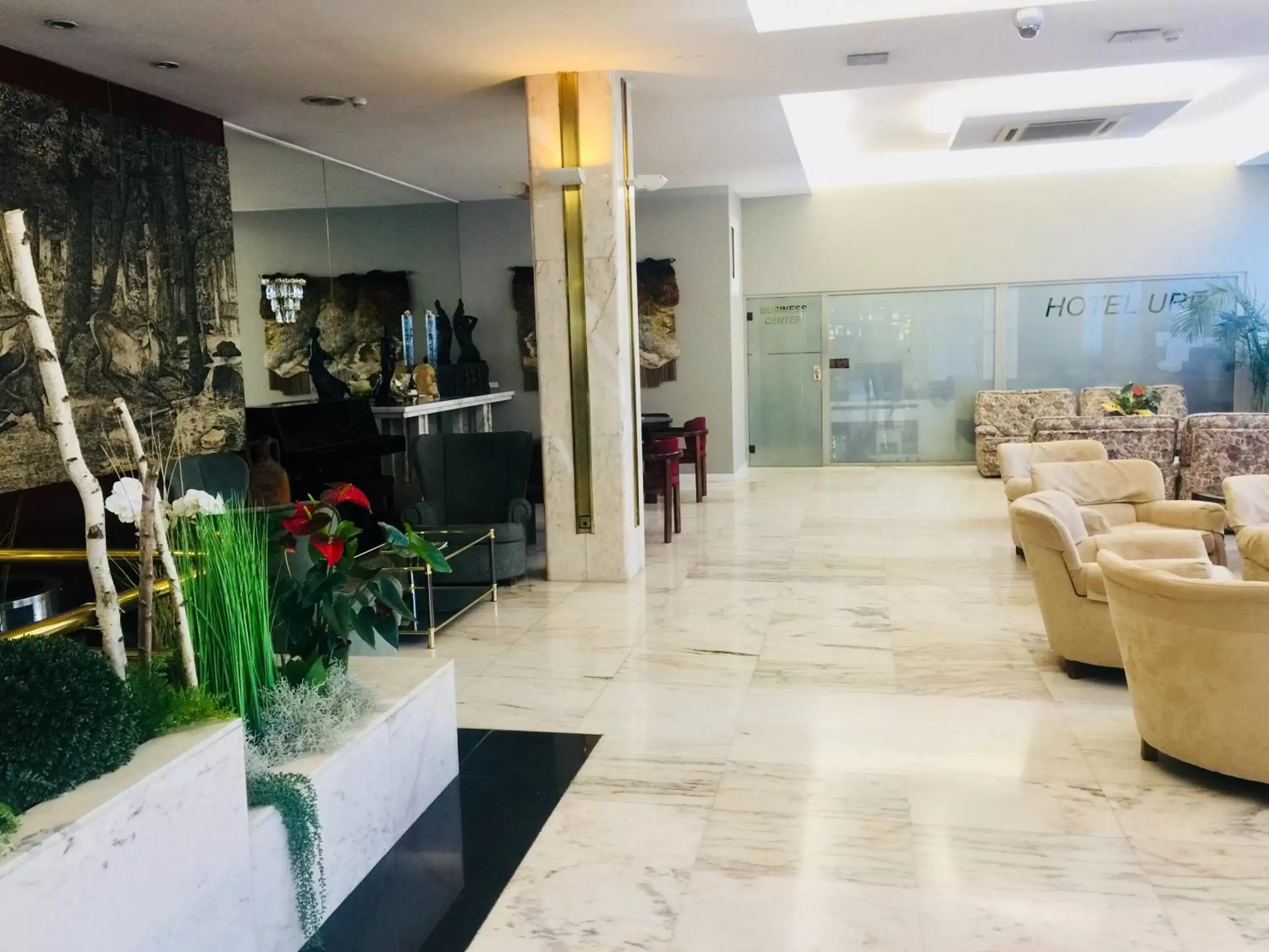 Lobby or reception in Hotel Urpí