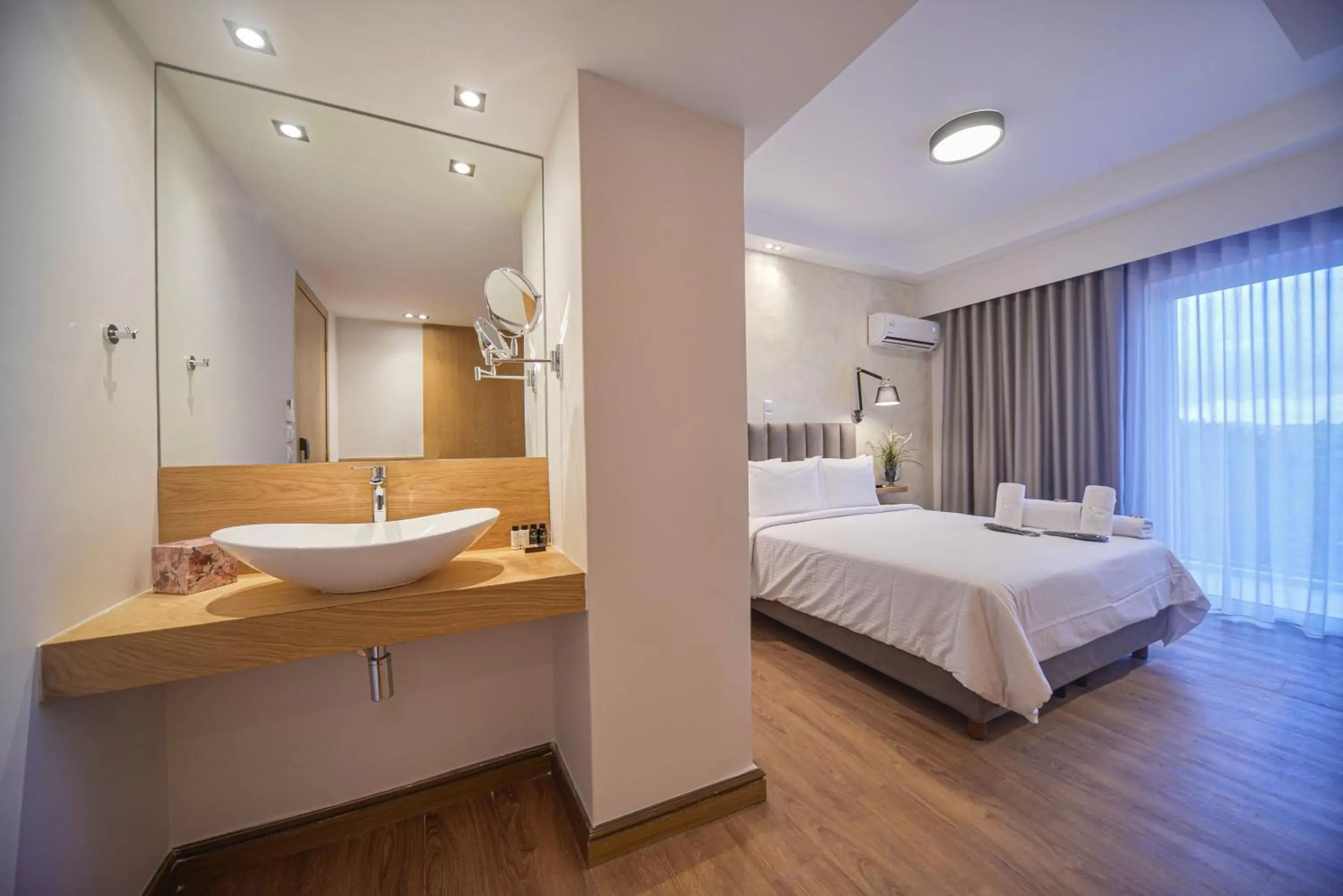 Bedroom, Bathroom in Anixi Hotel by AP