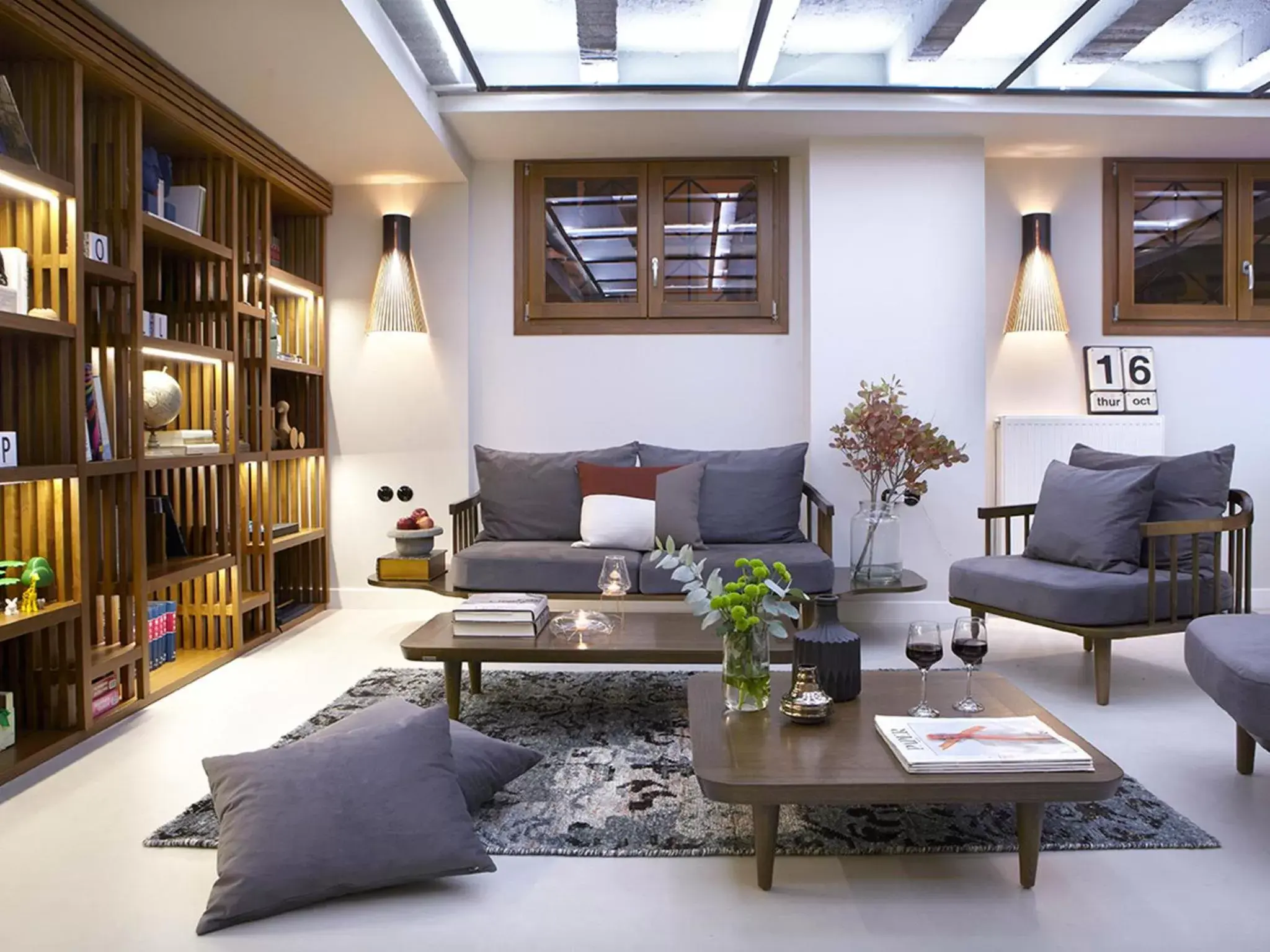 Library, Seating Area in Apollon Library Suites