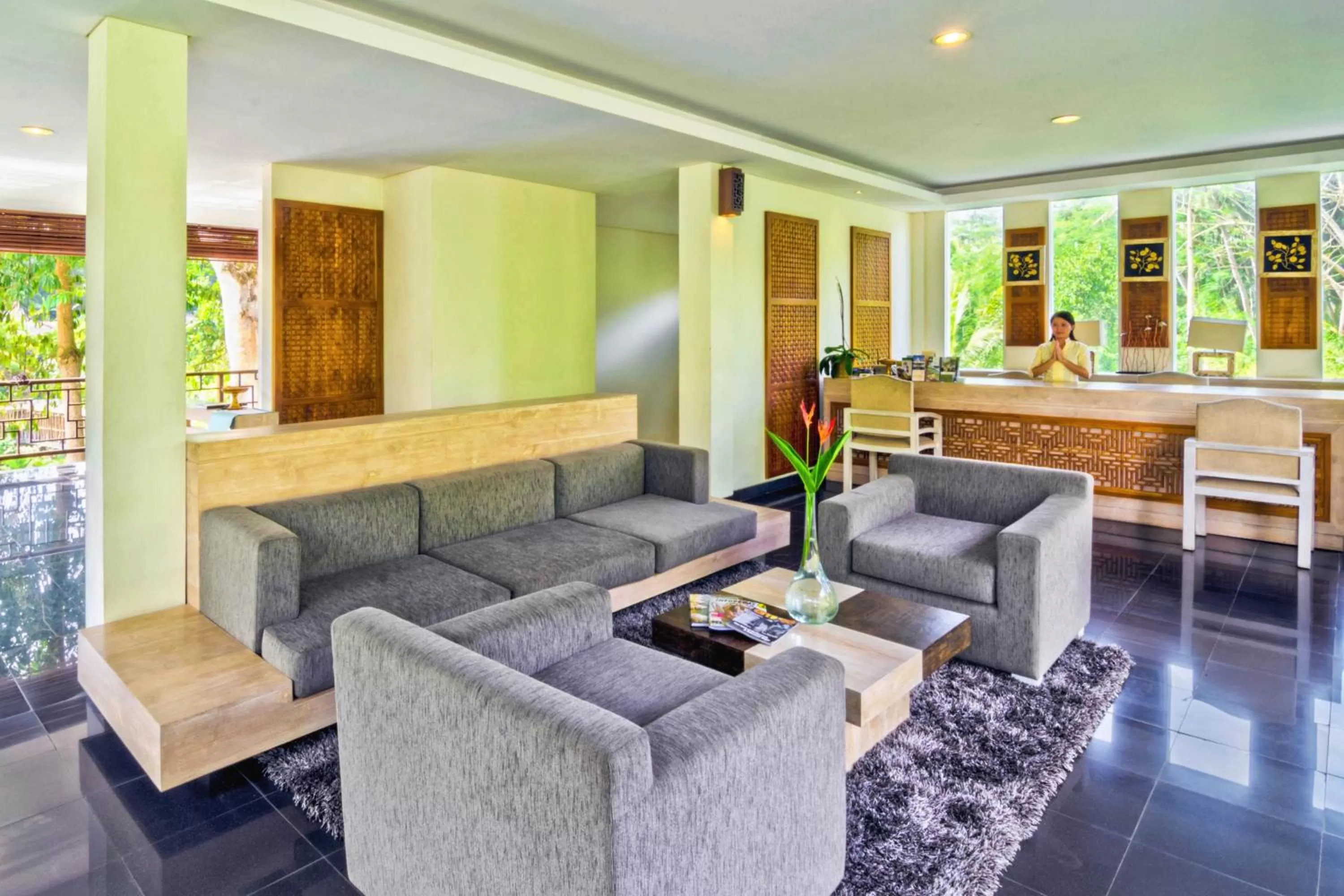 Patio in Labak River Hotel by EPS