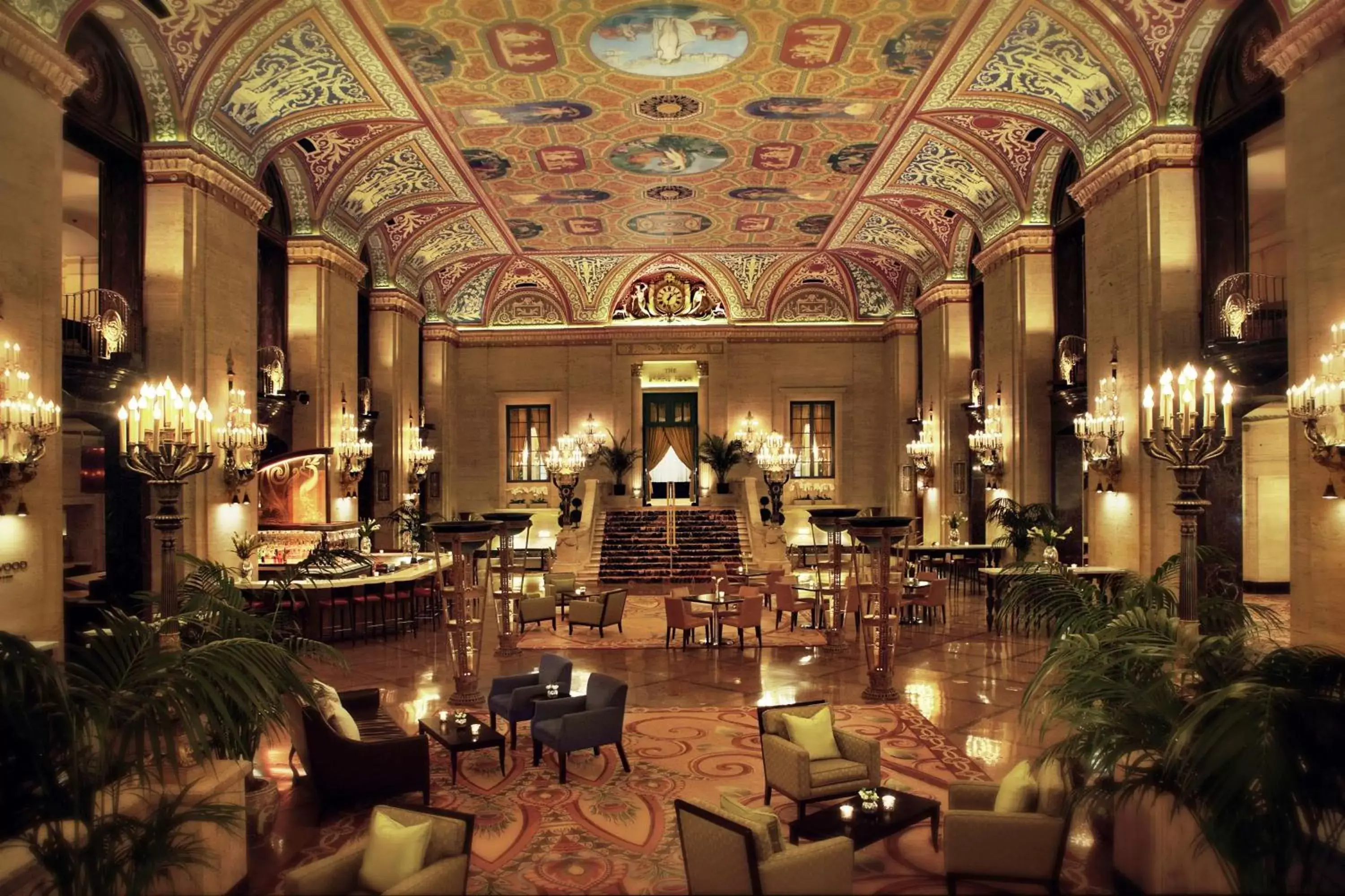 Lobby or reception in The Palmer House Hilton Lobby or reception in The Palmer House Hilton