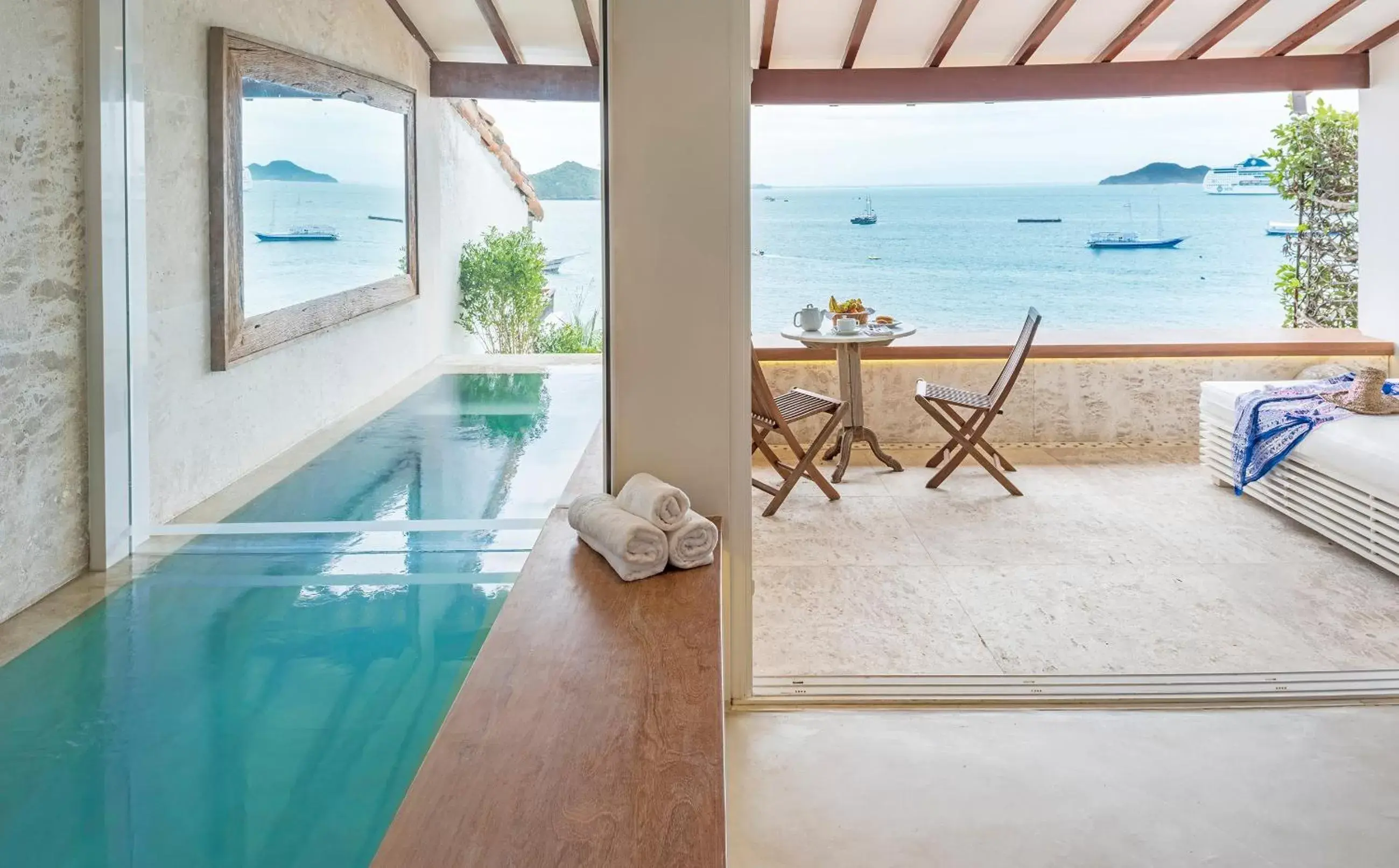 Balcony/Terrace, Pool View in Casas Brancas Boutique Hotel & Spa