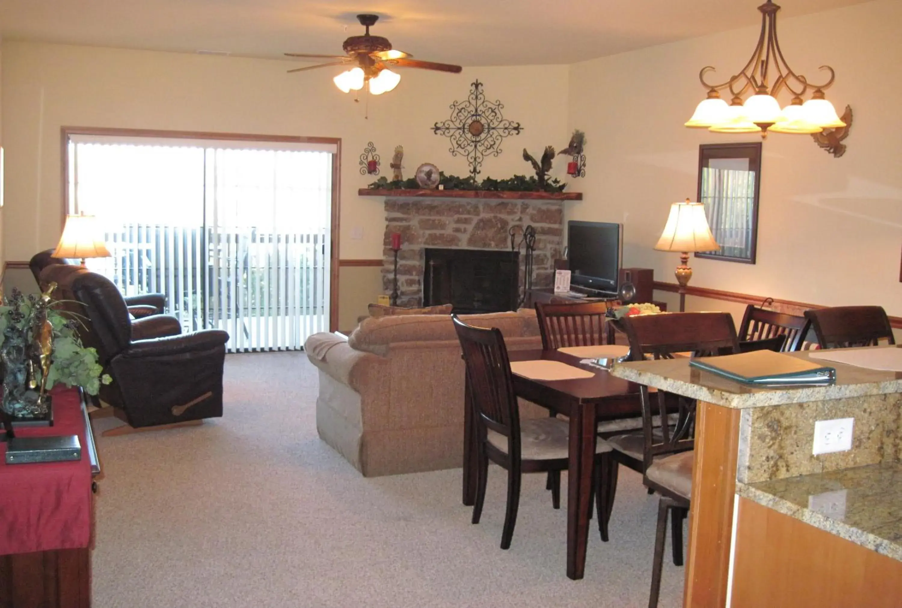 Seating area in The Village At Indian Point Resort