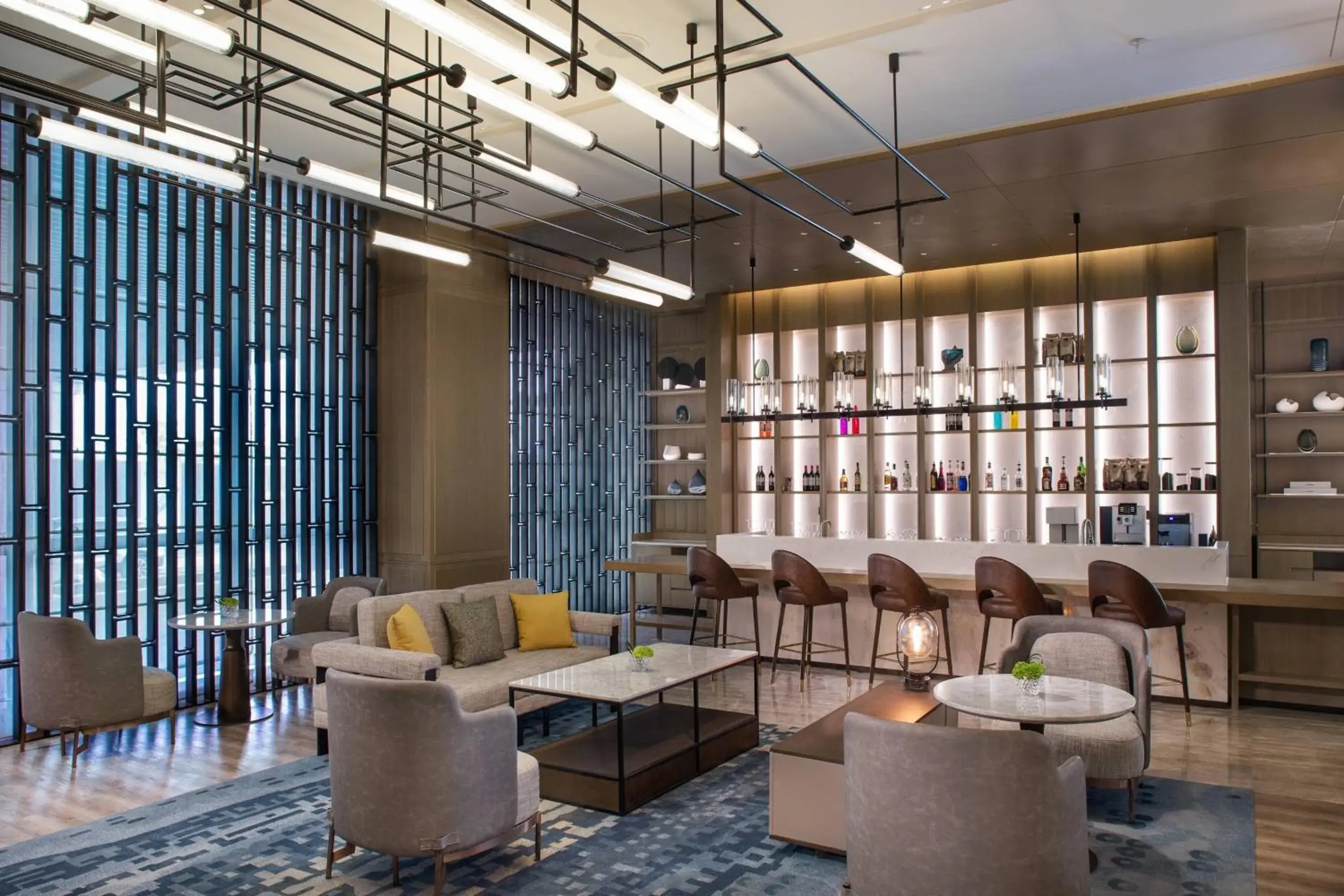 Lounge or bar, Lounge/Bar in Courtyard by Marriott Chengdu South