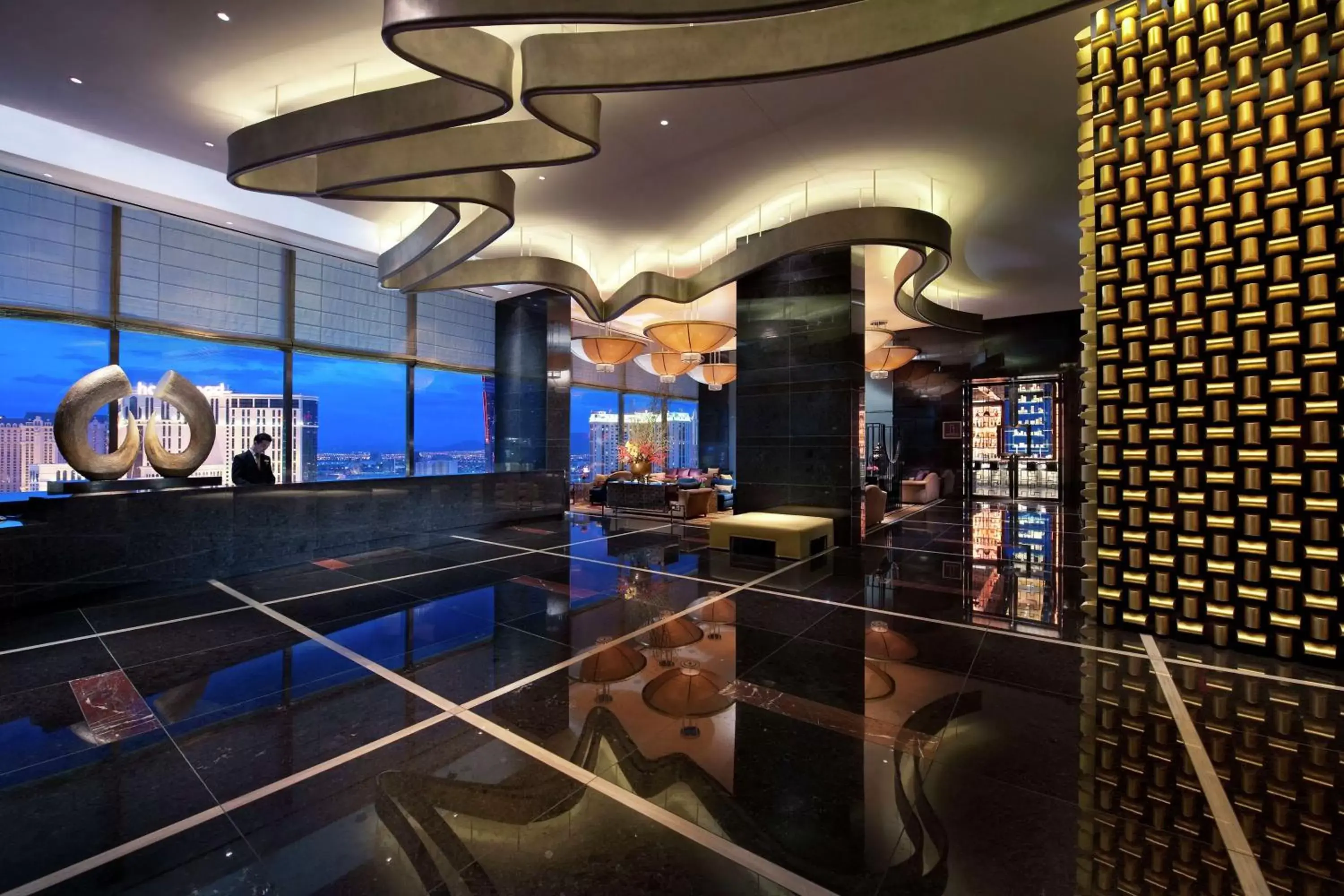 Lobby or reception in Waldorf Astoria Las Vegas