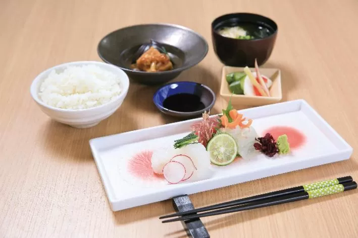 Food close-up in Henn na Hotel Kansai Airport