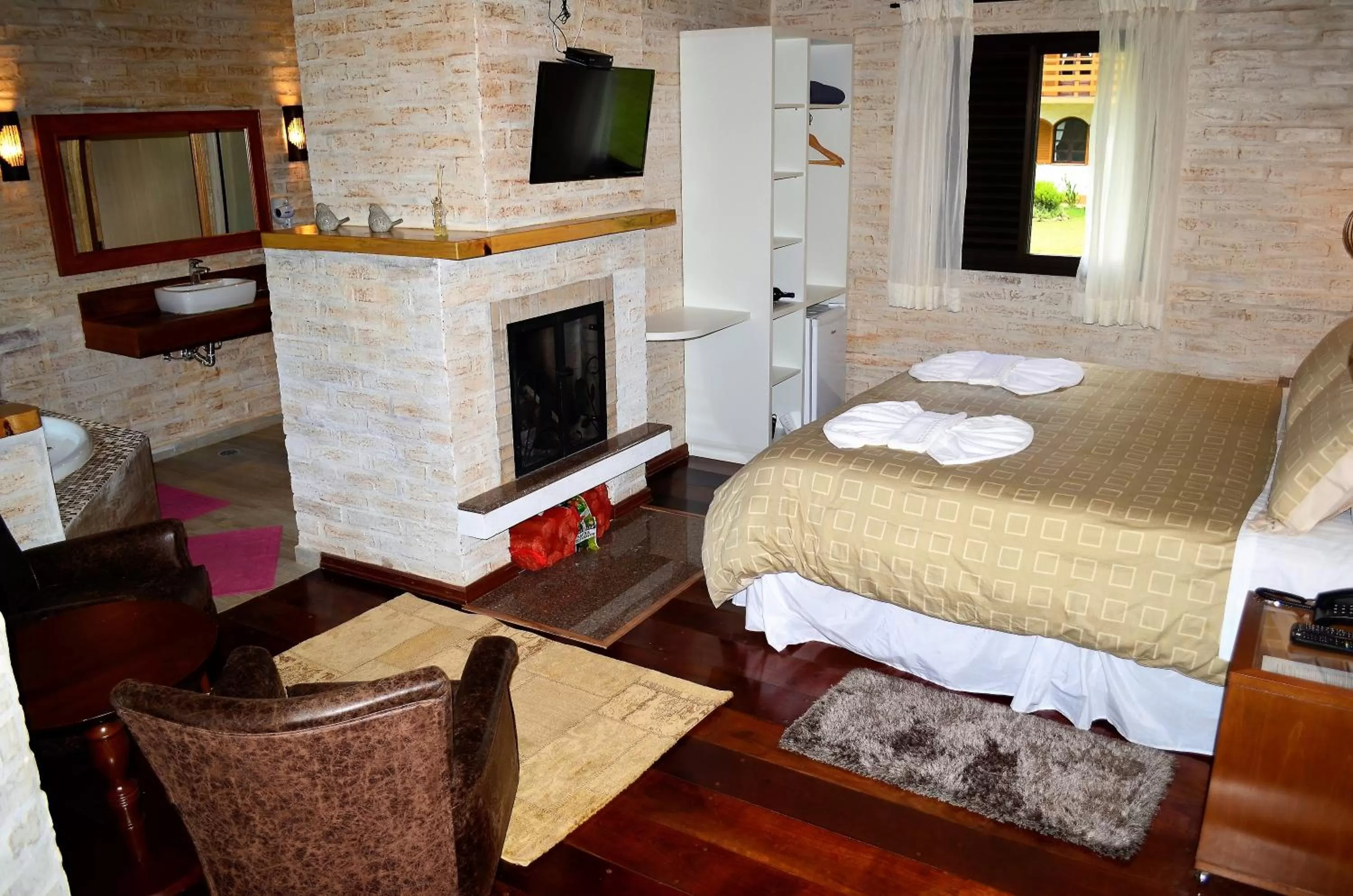 Bed in Pousada Toca Da Coruja