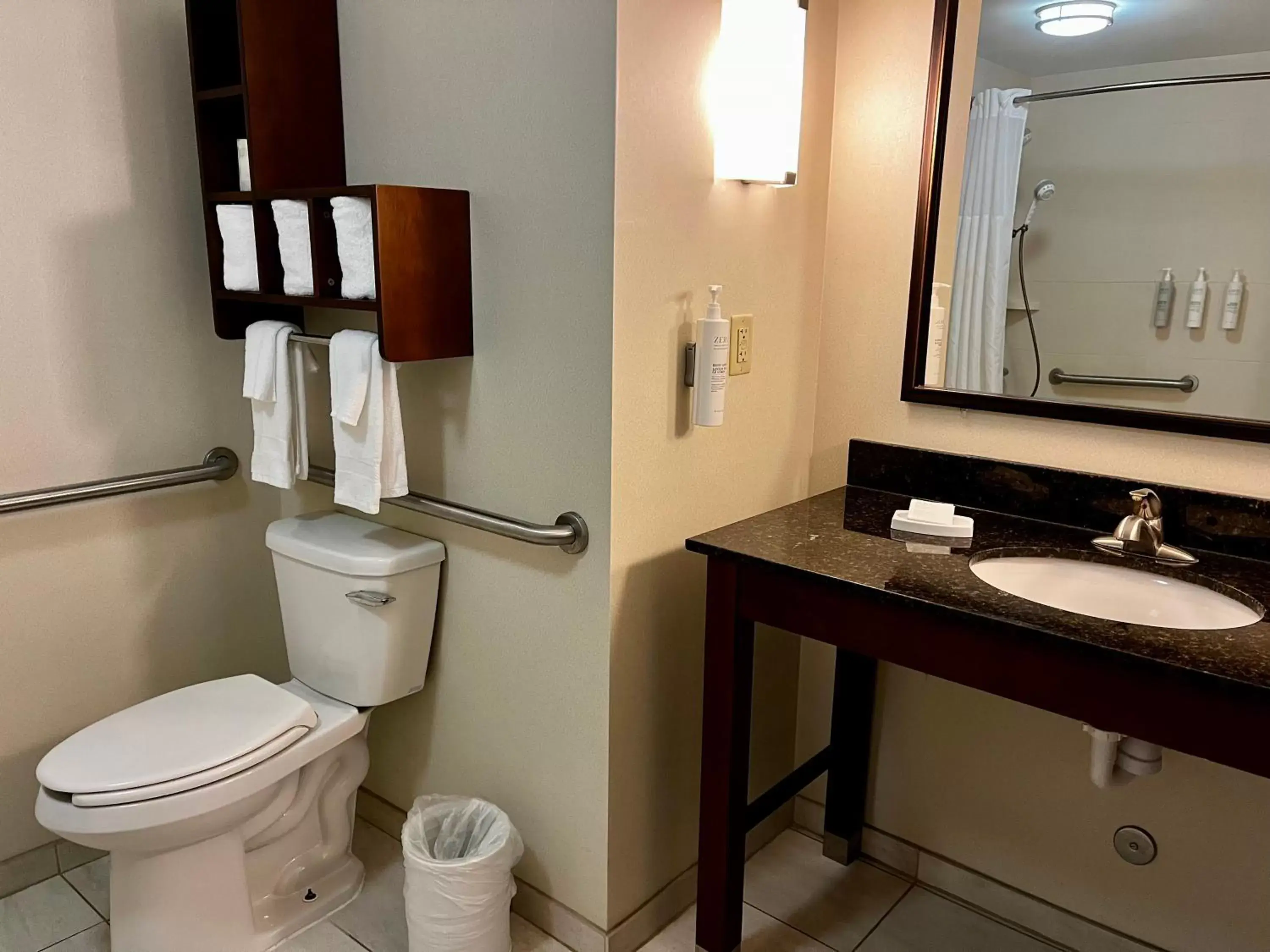 Toilet, Bathroom in Hampton Inn Columbus/South-Fort Benning