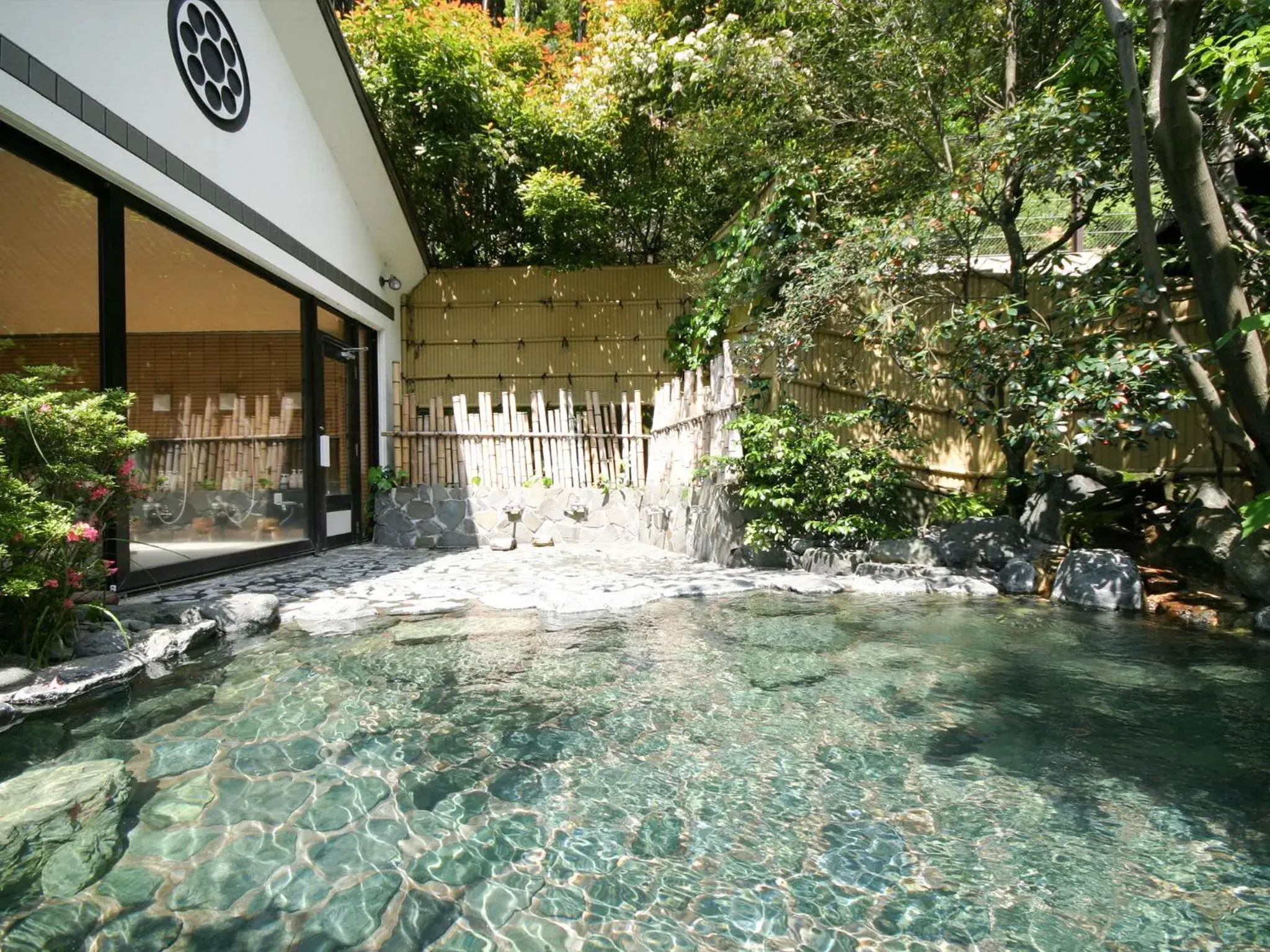 Hot Spring Bath, Garden in Suikoen Ryokan