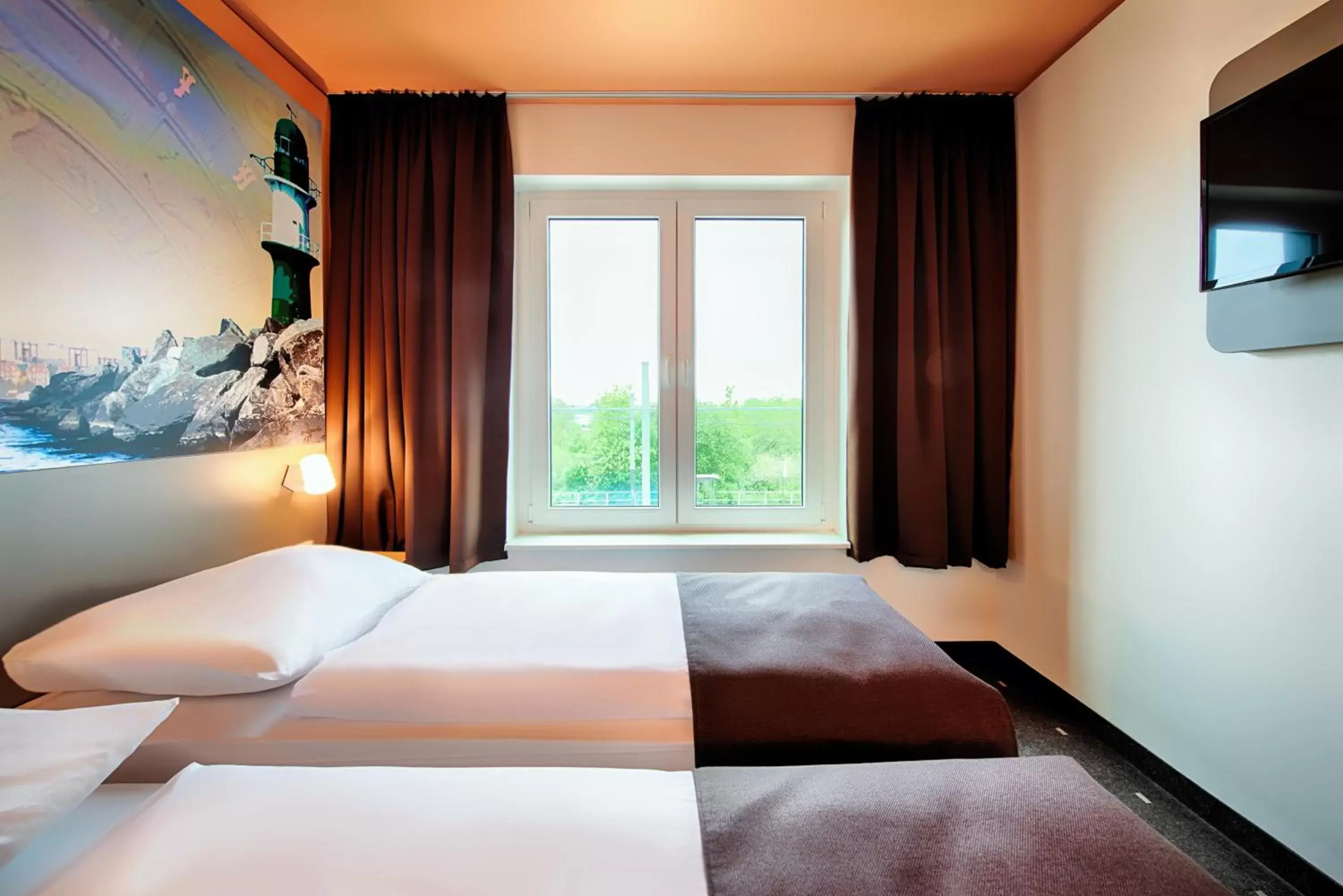 Photo of the whole room, Bed in B&B Hotel Rostock-Hafen