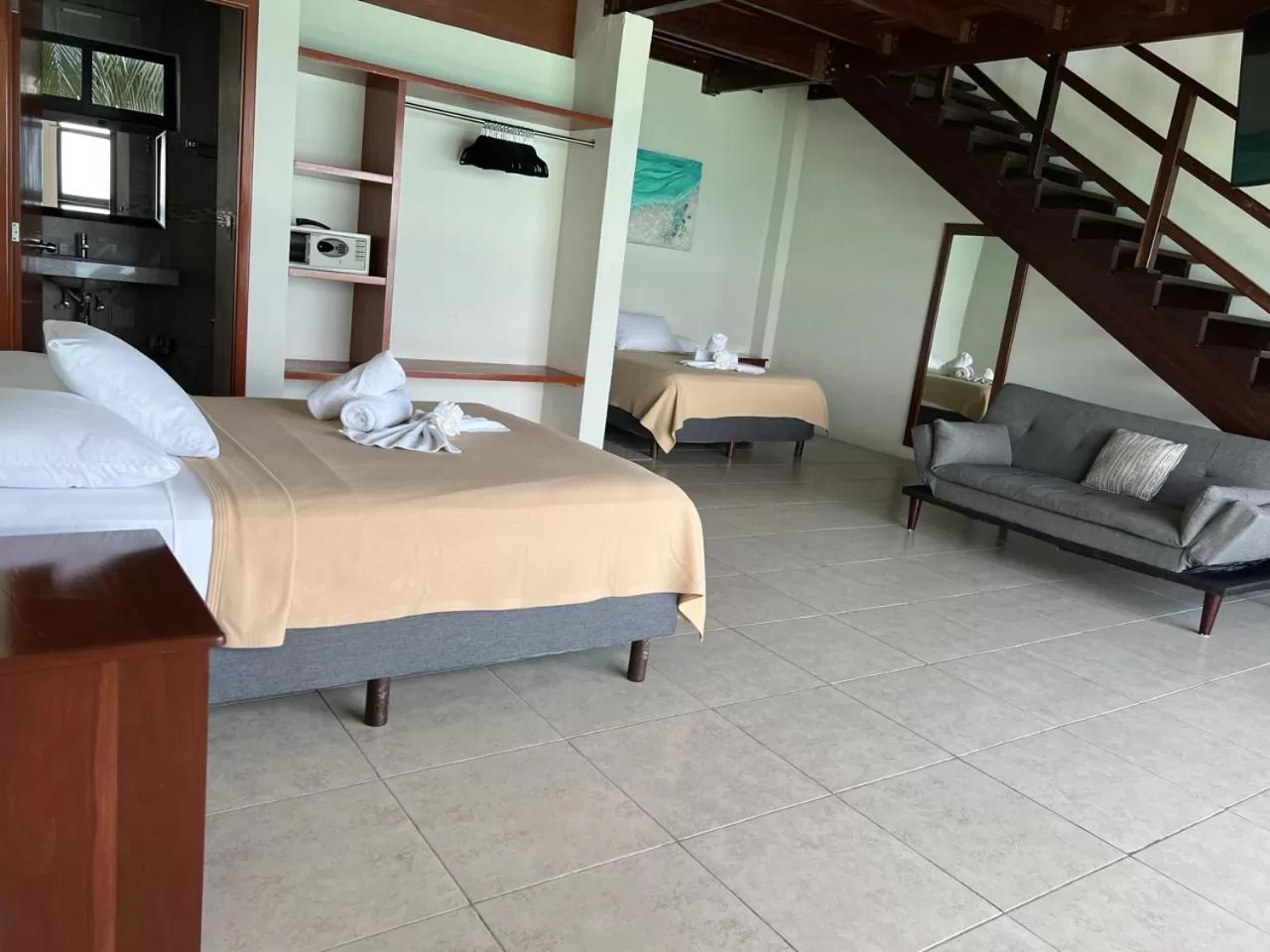 Bedroom, Bed in Cuxos Hotel Beachfront