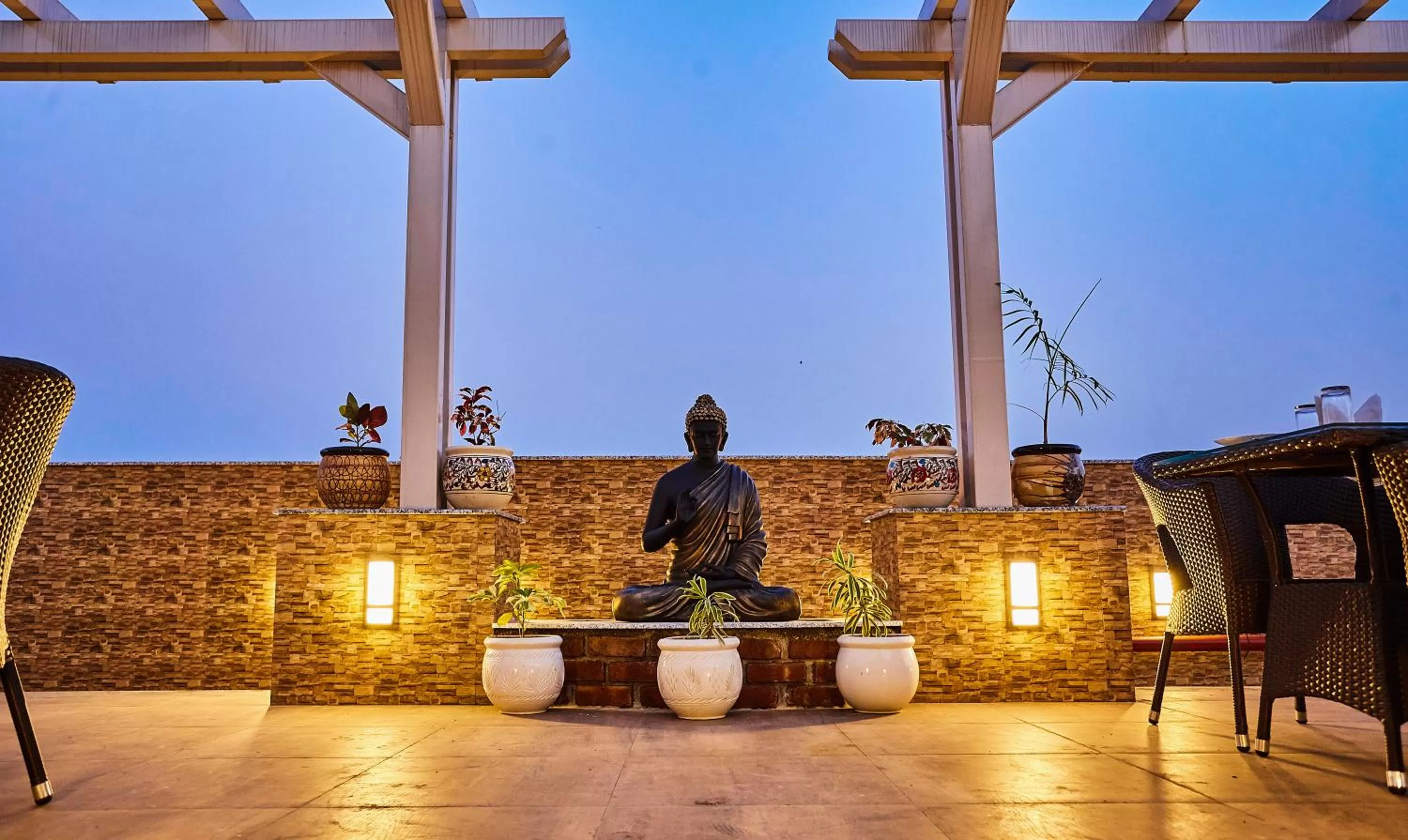 Seating area in Treebo Grand Legacy Elite With Roof Top Cafe
