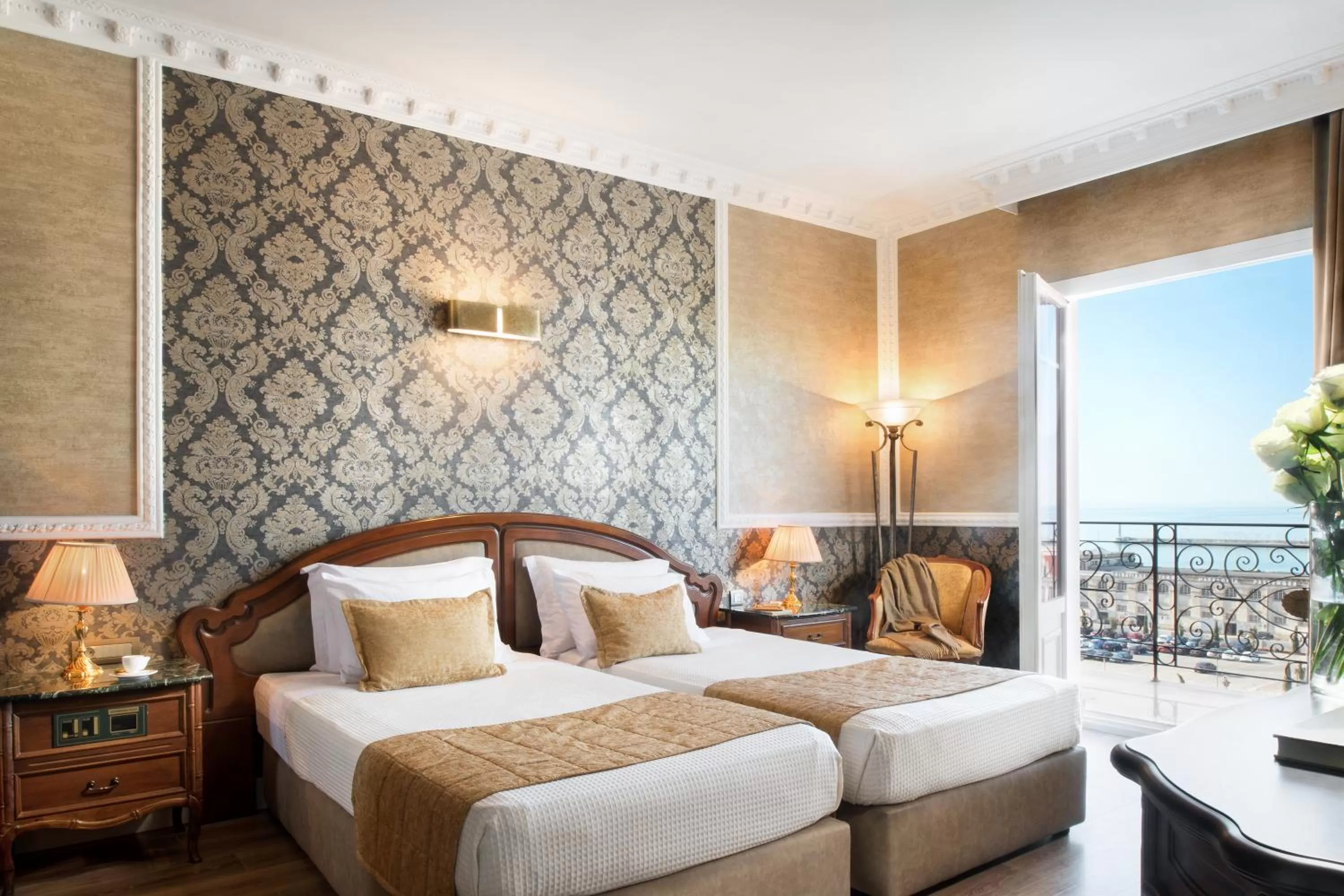 Bed in Mediterranean Palace