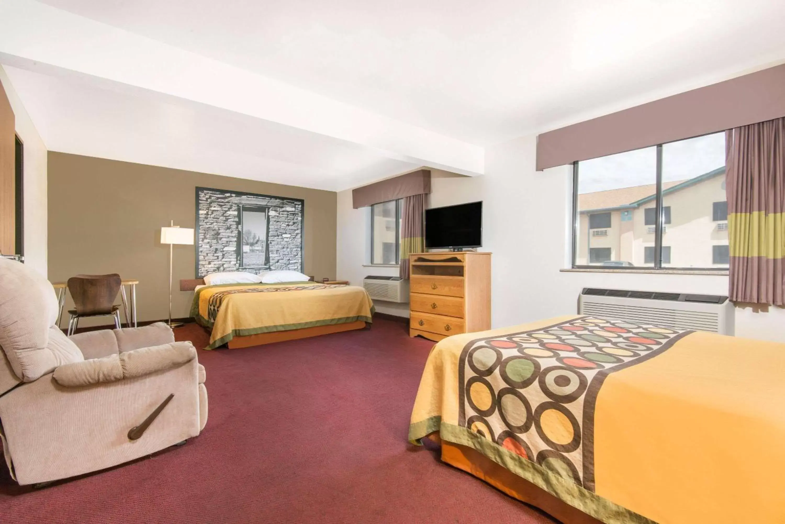 Photo of the whole room in Super 8 by Wyndham Santa Rosa