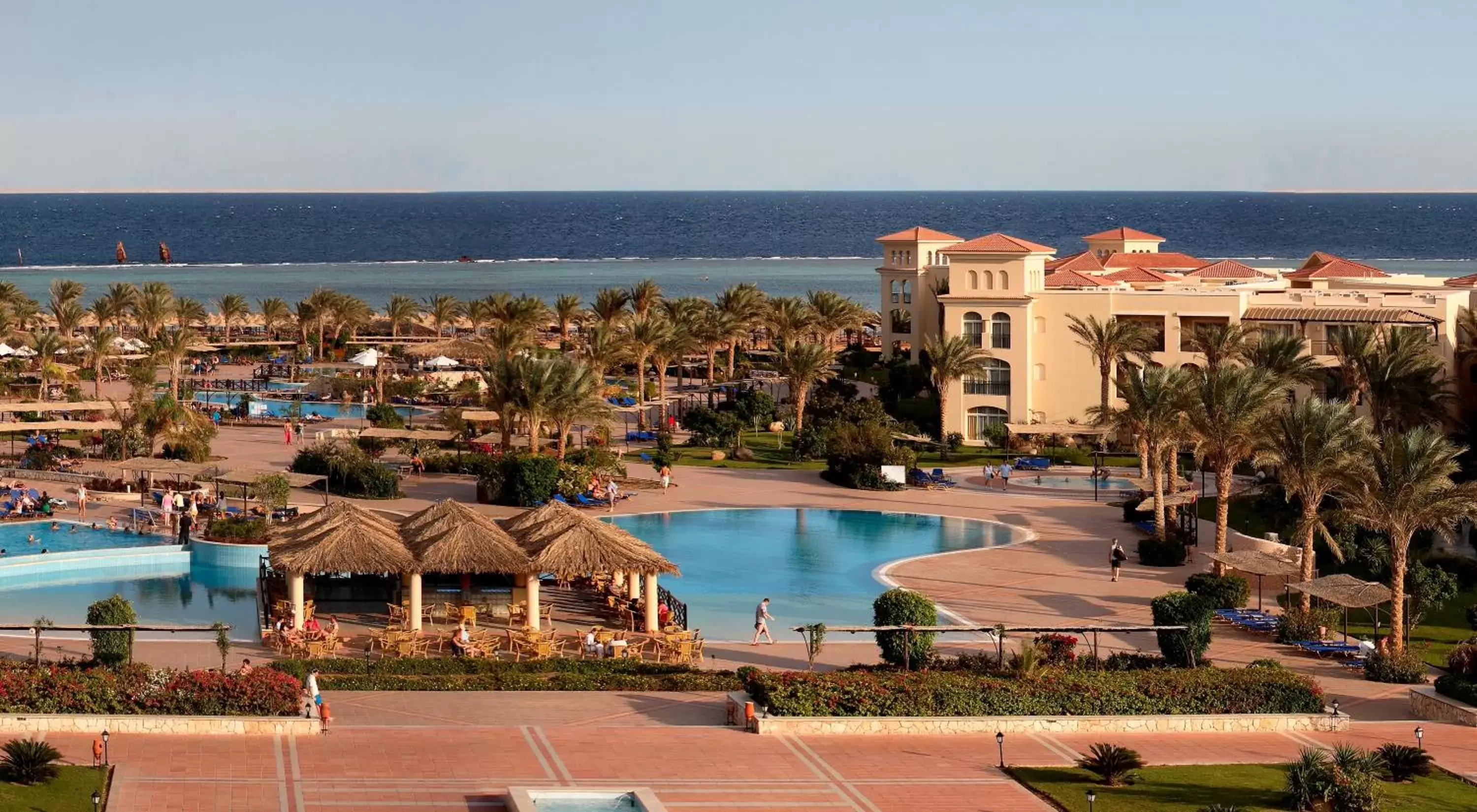 Bird's eye view, Pool View in Jaz Mirabel Resort