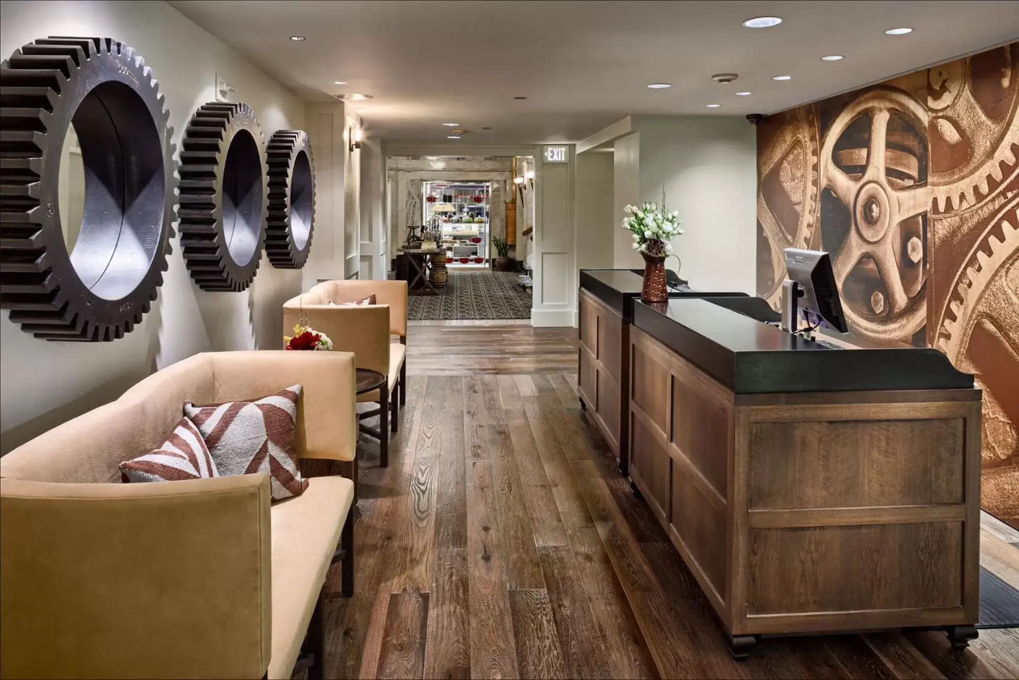 Lobby or reception in Hotel Teatro Lobby or reception in Hotel Teatro