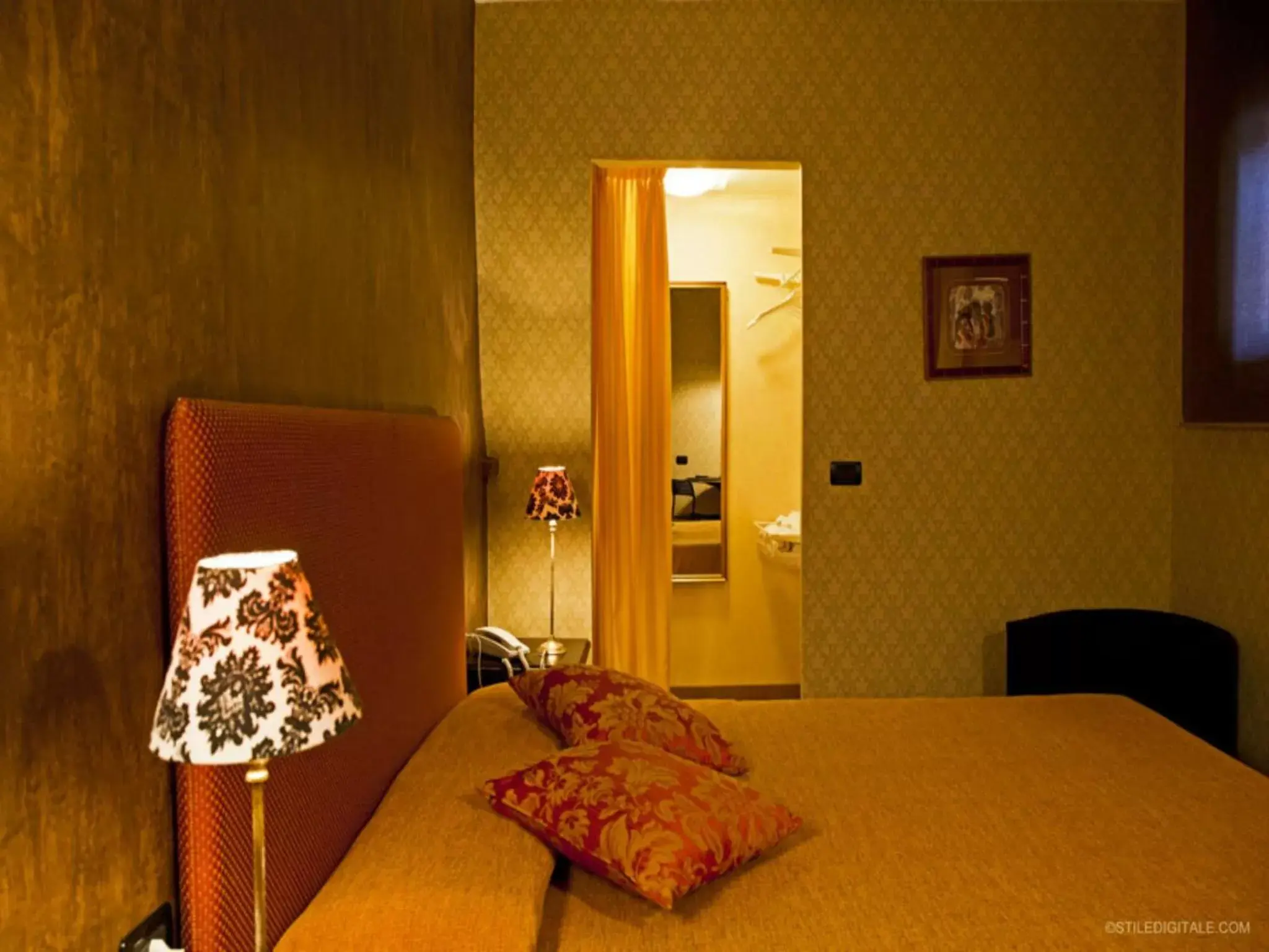 Bedroom, Bed in Hotel Il Guercino