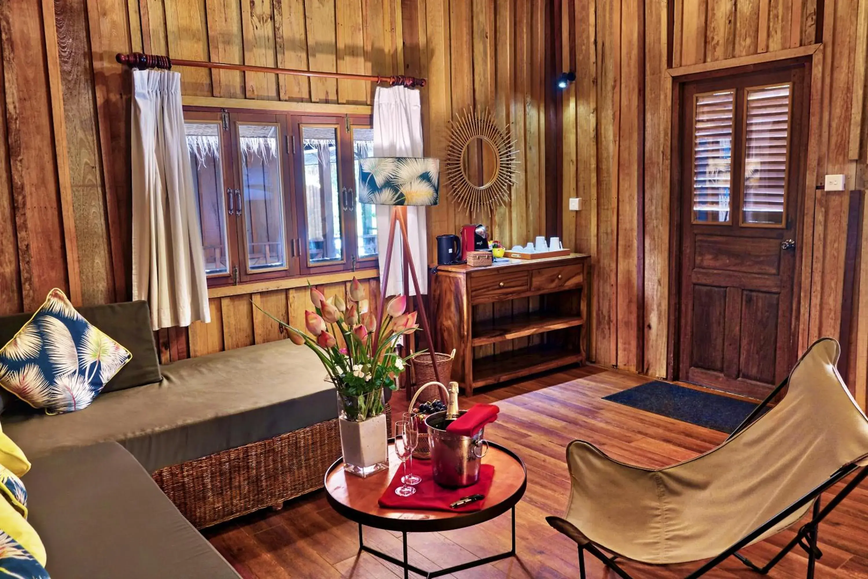 Living room in Sok San Beach Resort Living room in Sok San Beach Resort