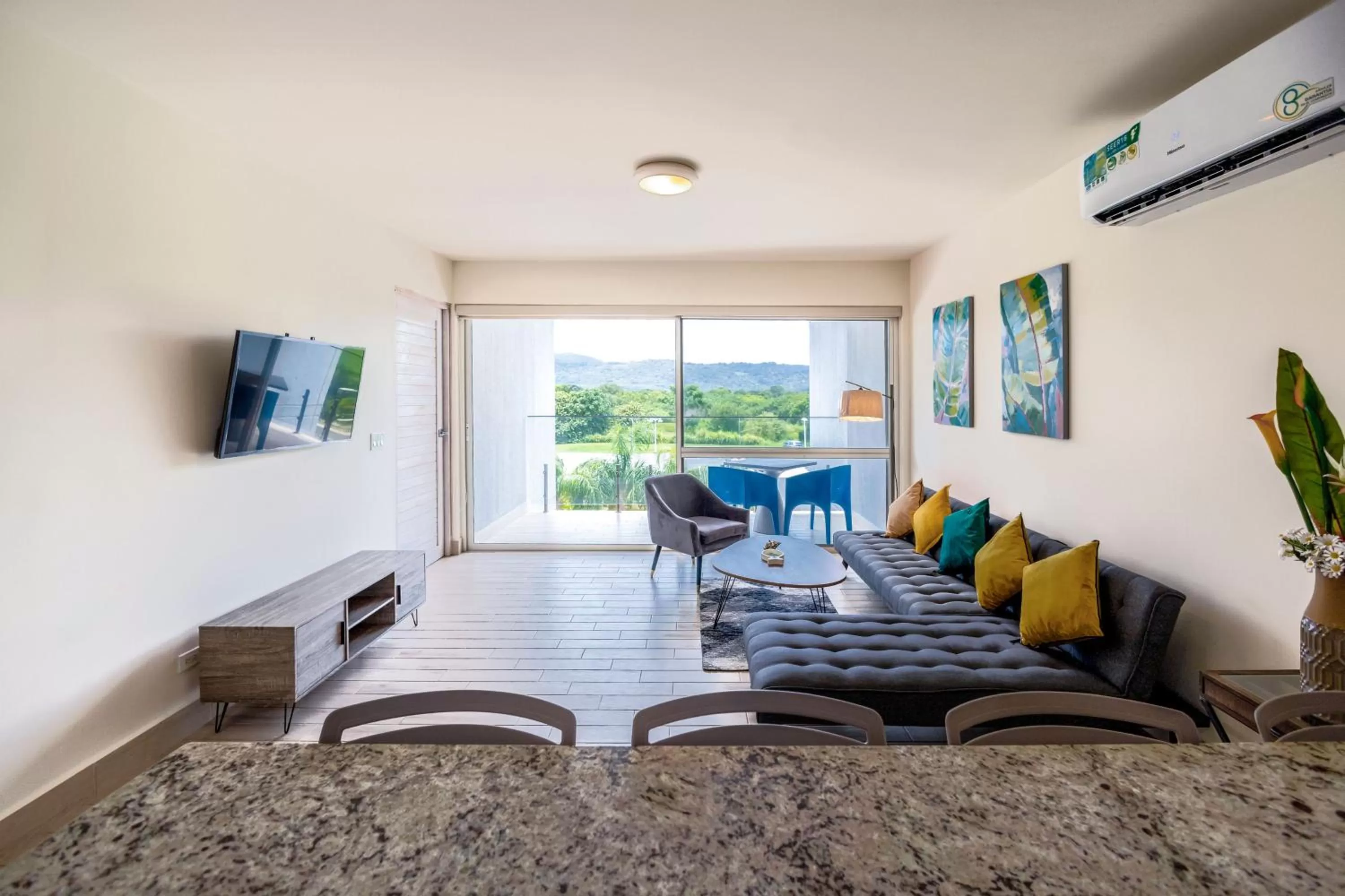 Seating Area in Playa Caracol Residences