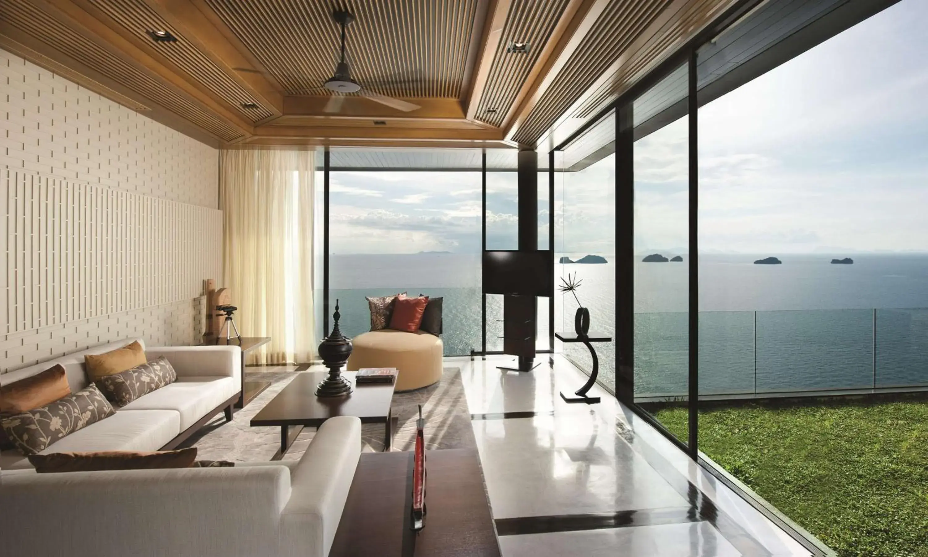 Living room in Conrad Koh Samui Residences