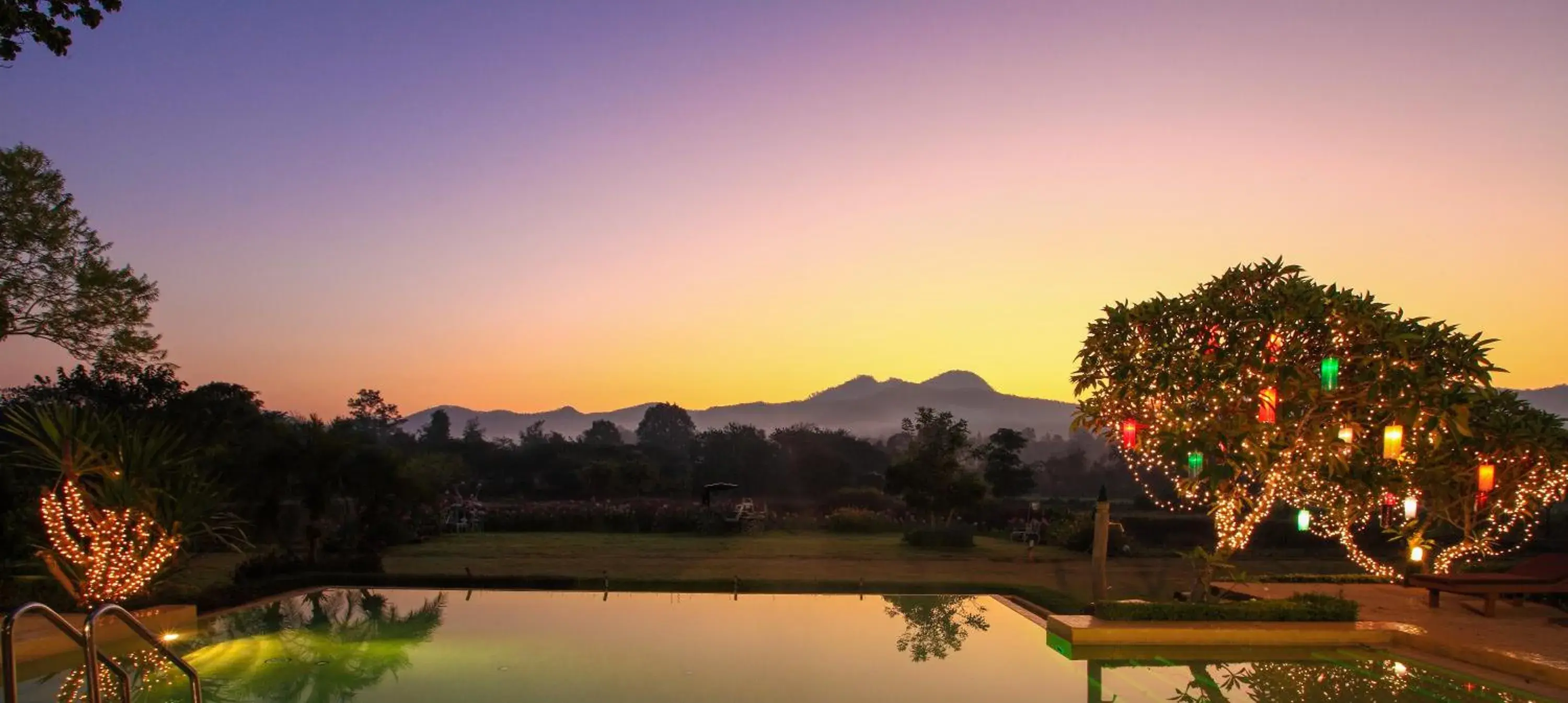 Mountain view, Sunrise/Sunset in Belle Villa Resort, Pai