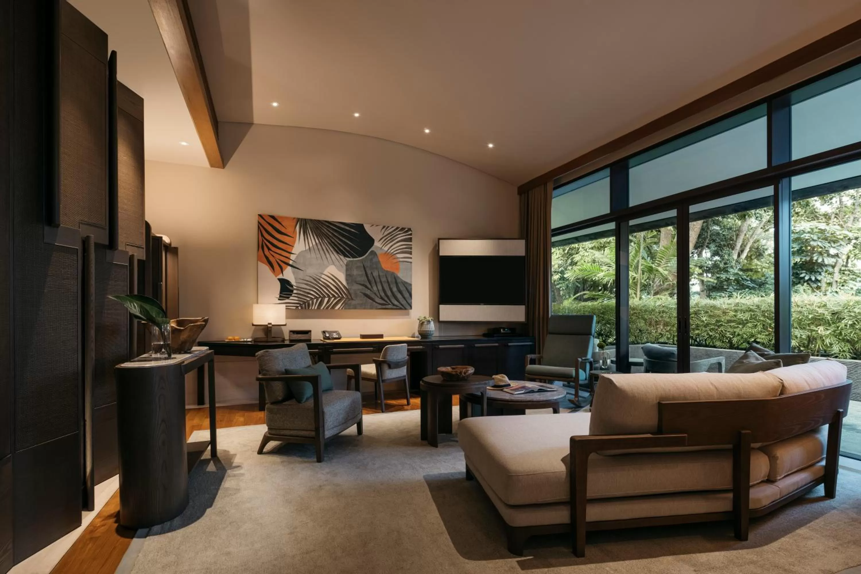 Living room in Capella Singapore