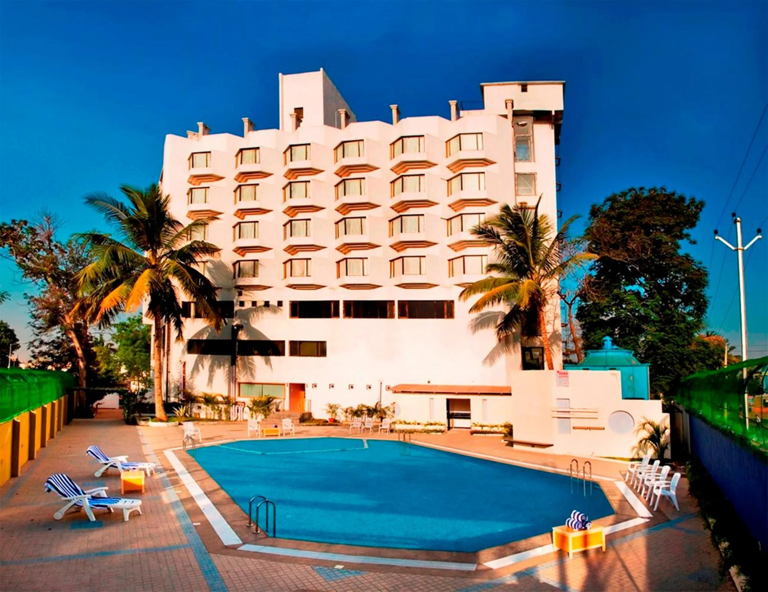 Pool view in VITS Aurangabad