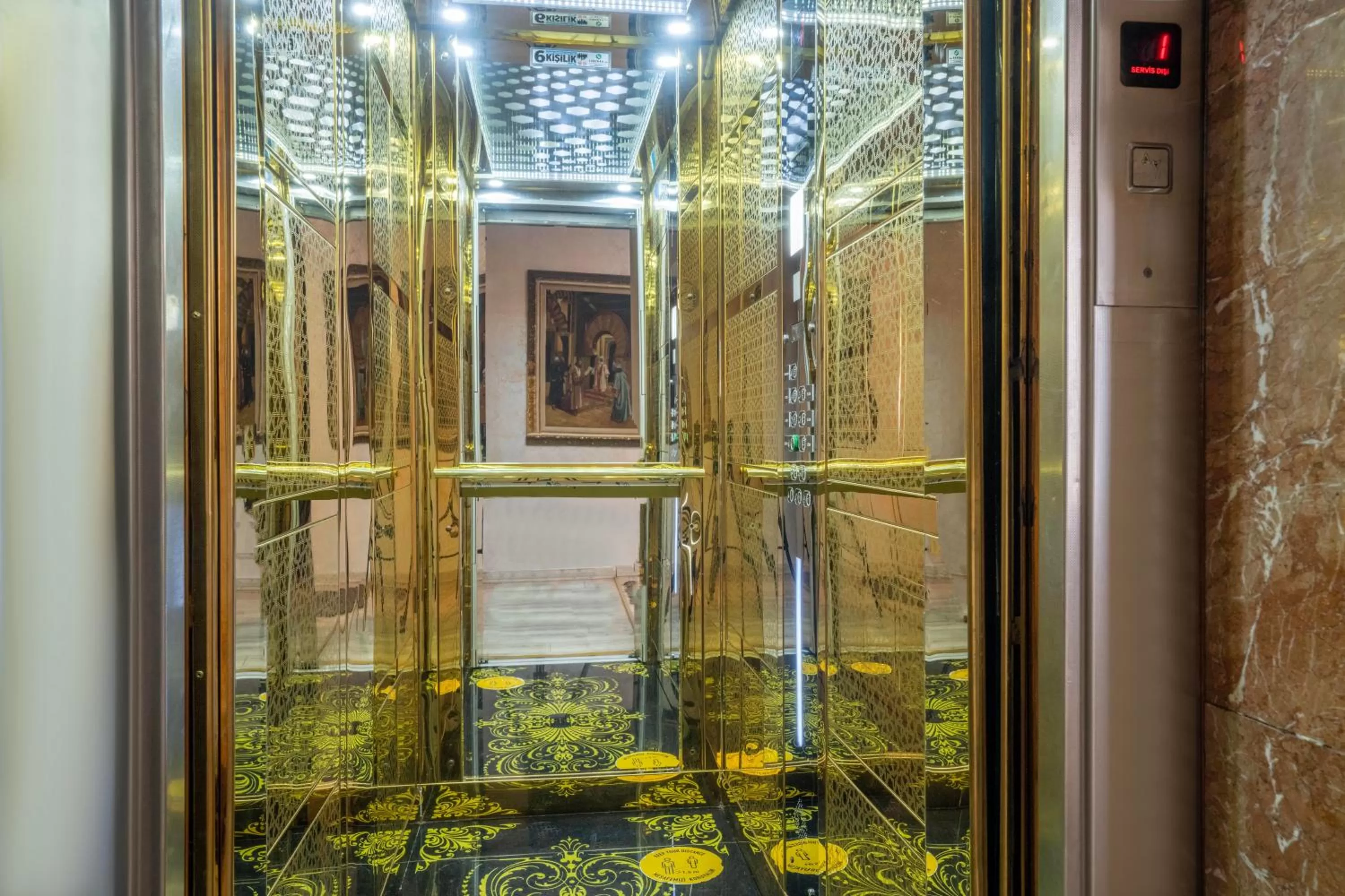 elevator in Valide Hotel