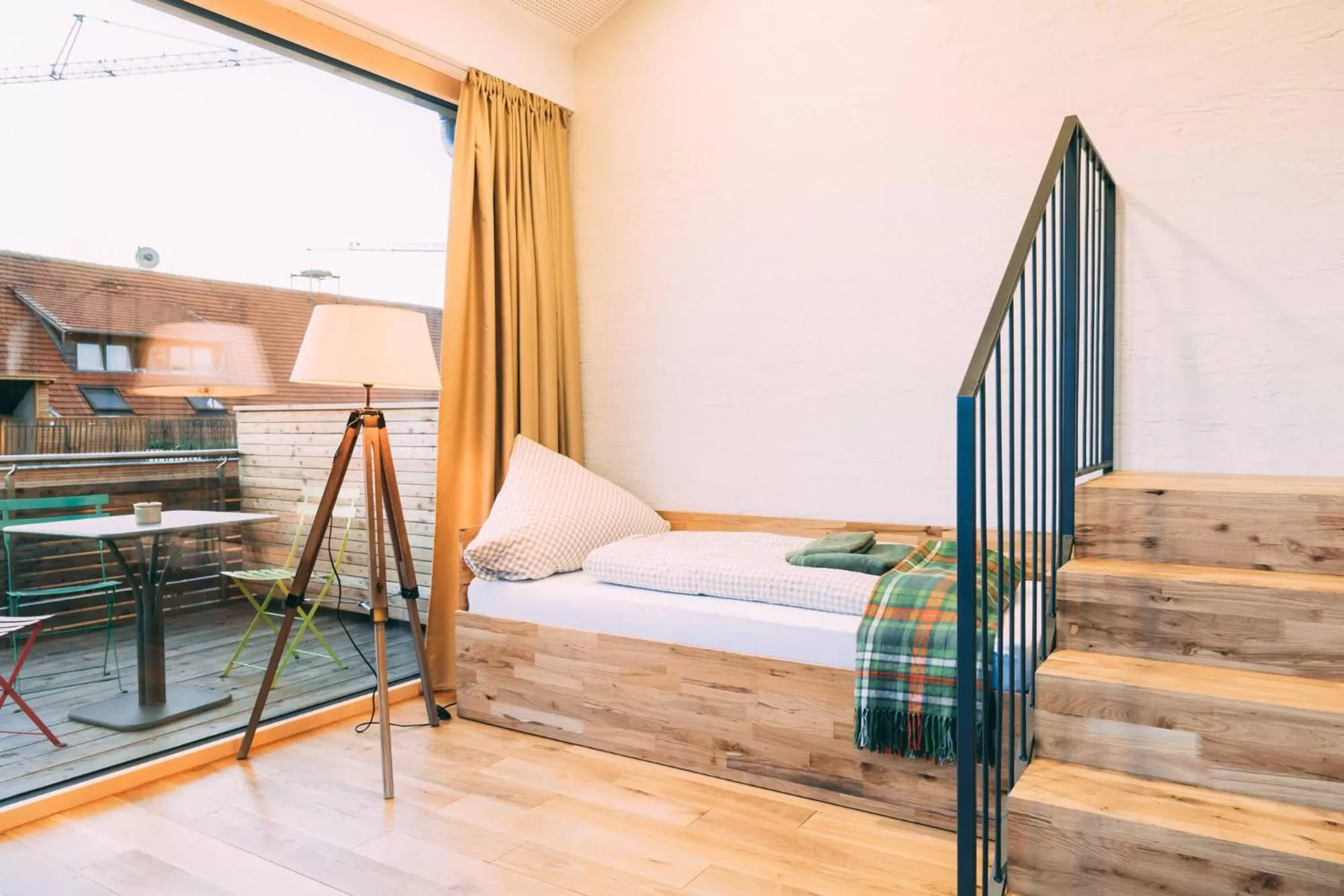 Balcony/Terrace, Bed in Gut Hügle Erlebnishof & Spa