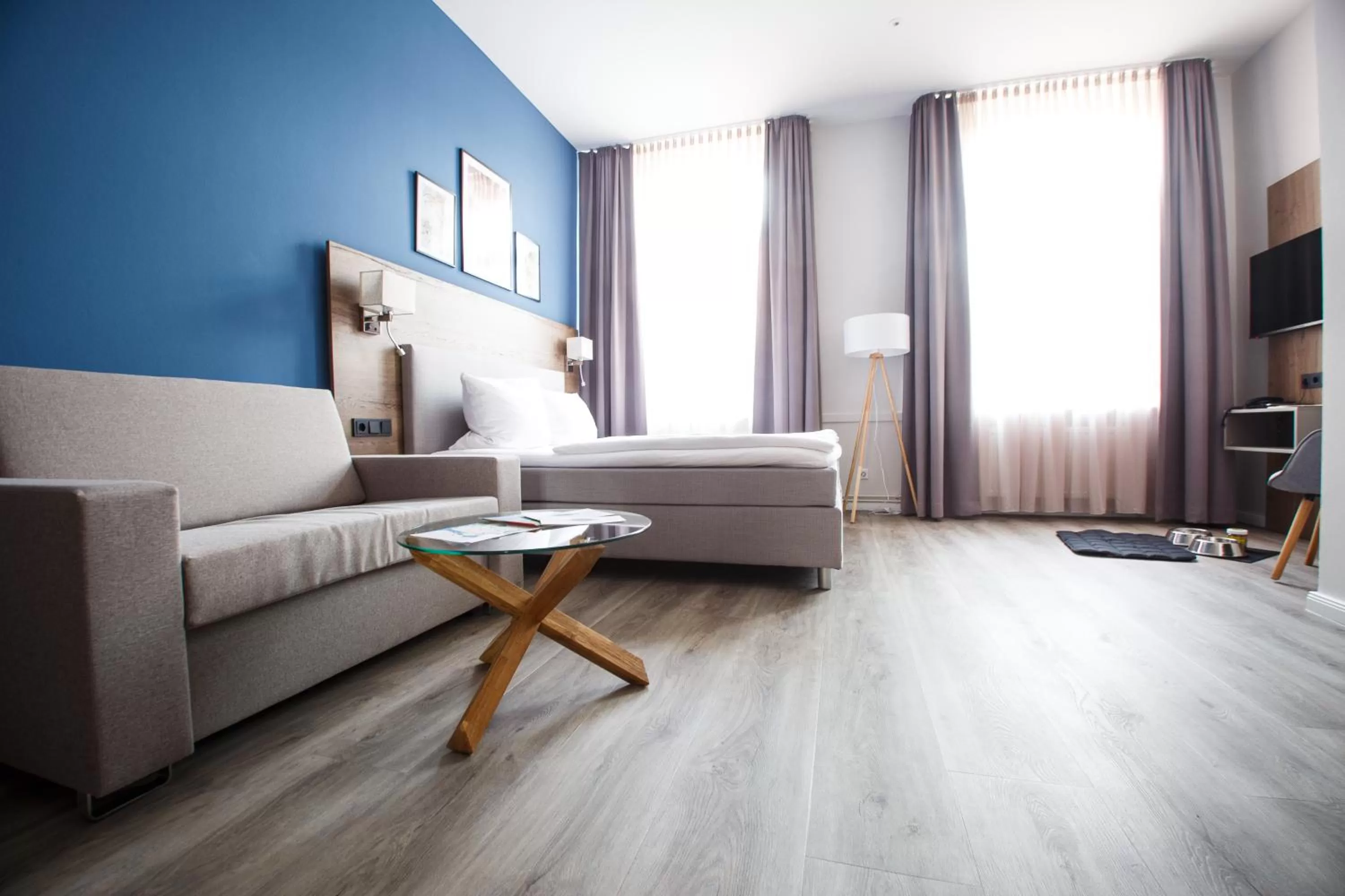 Bed in Romantik Hotel Aquarium