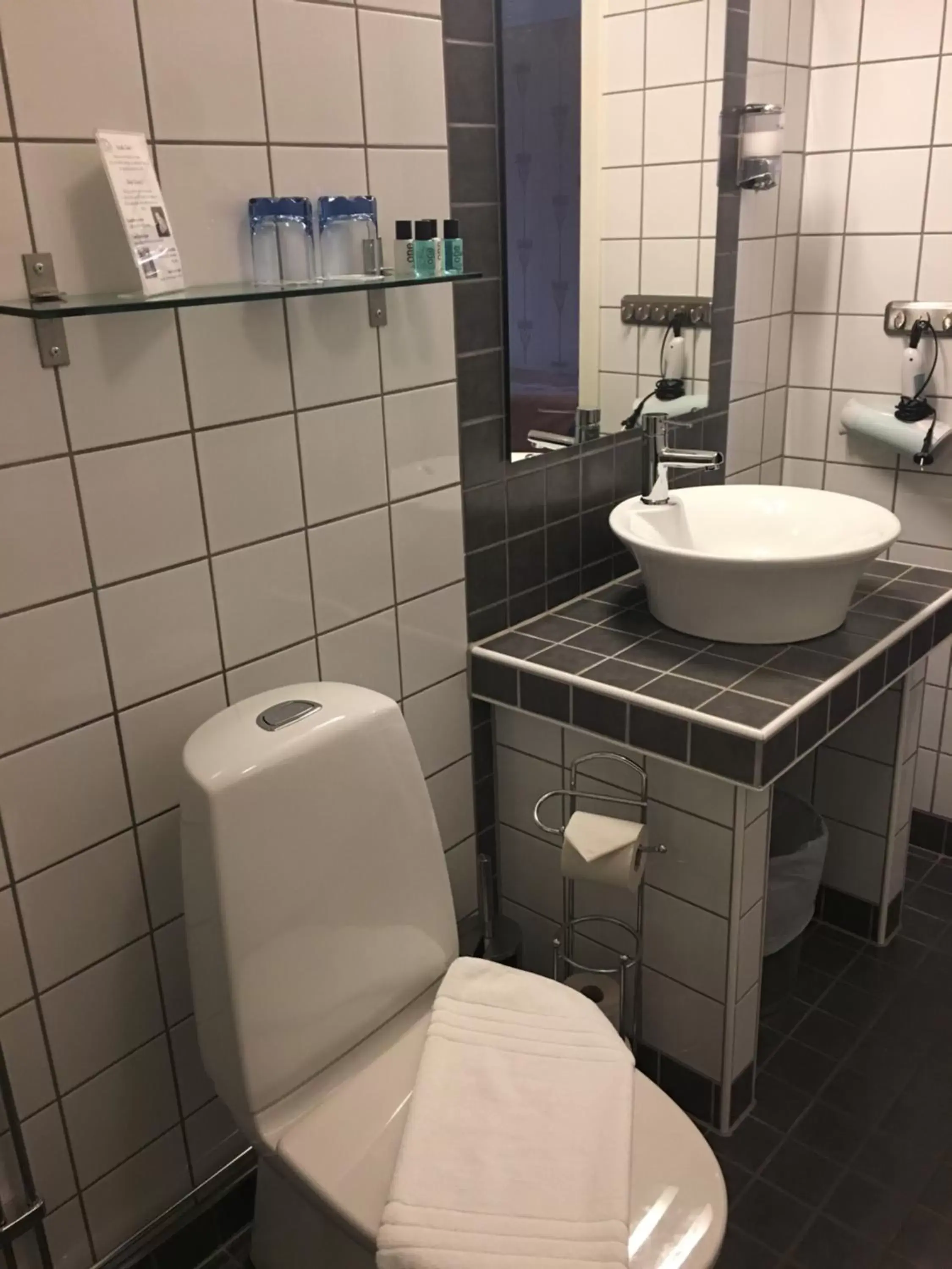 Toilet, Bathroom in Hotell Läckö
