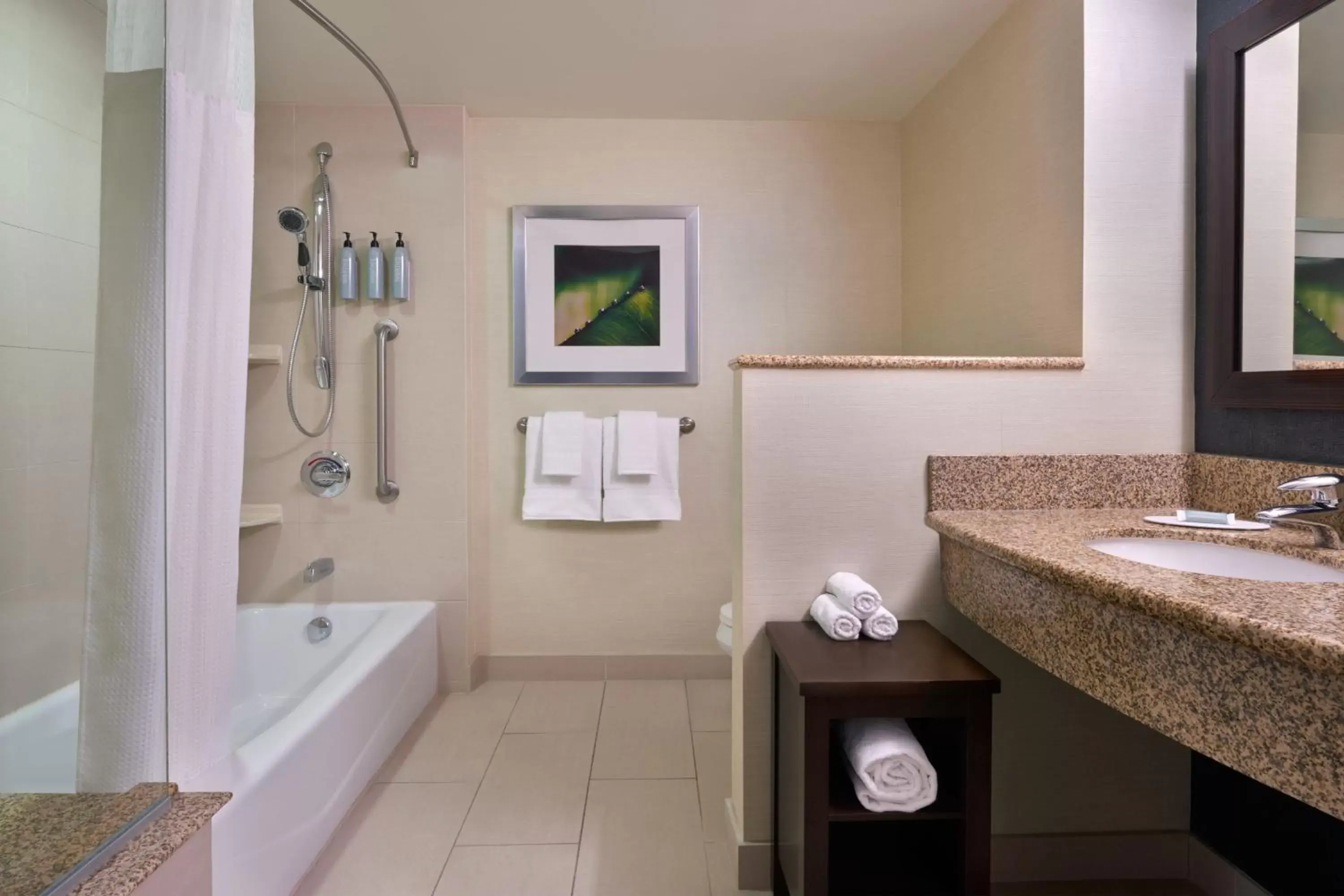 Bathroom in Courtyard by Marriott Calgary Airport