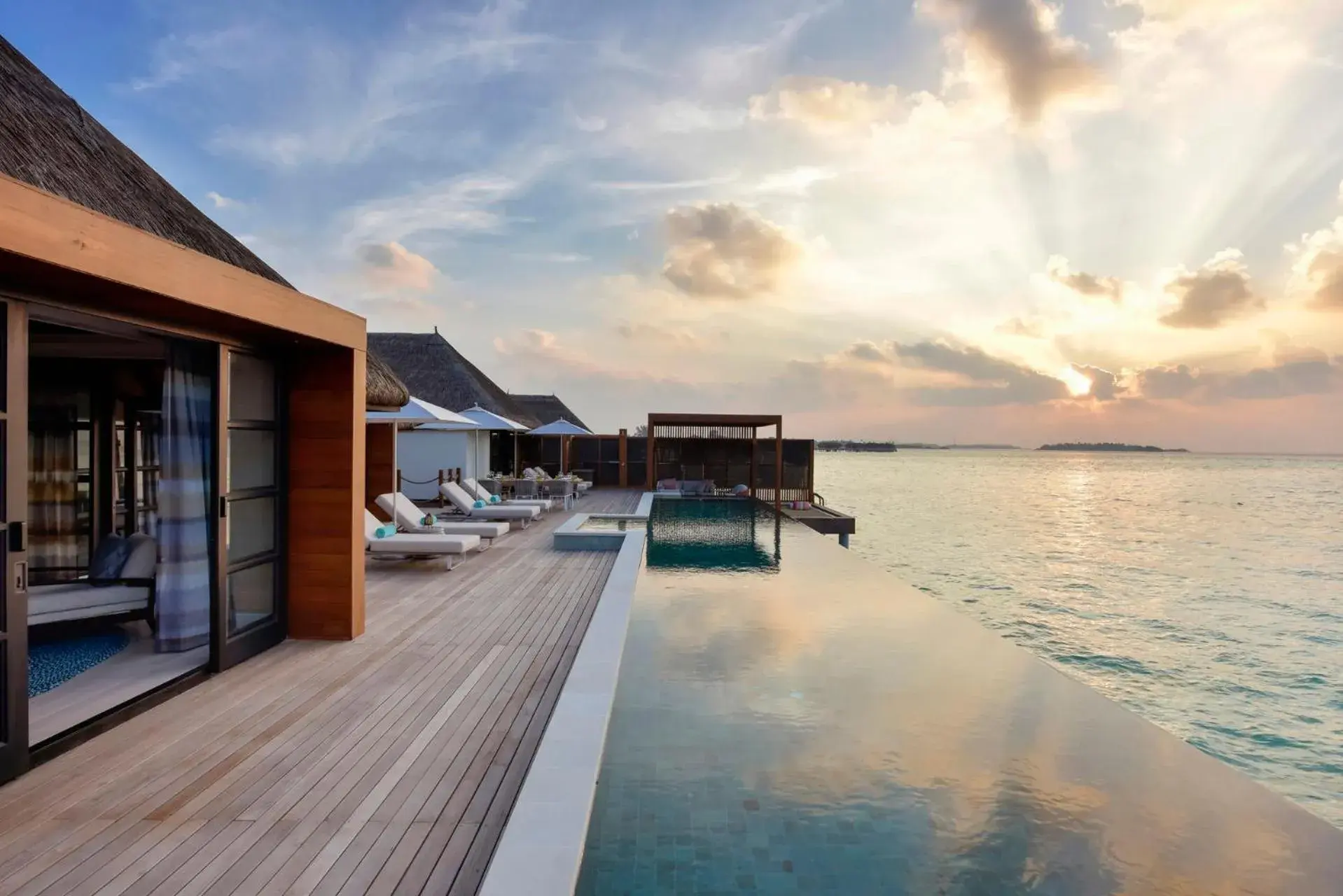 Swimming Pool in Four Seasons Resort Maldives at Kuda Huraa