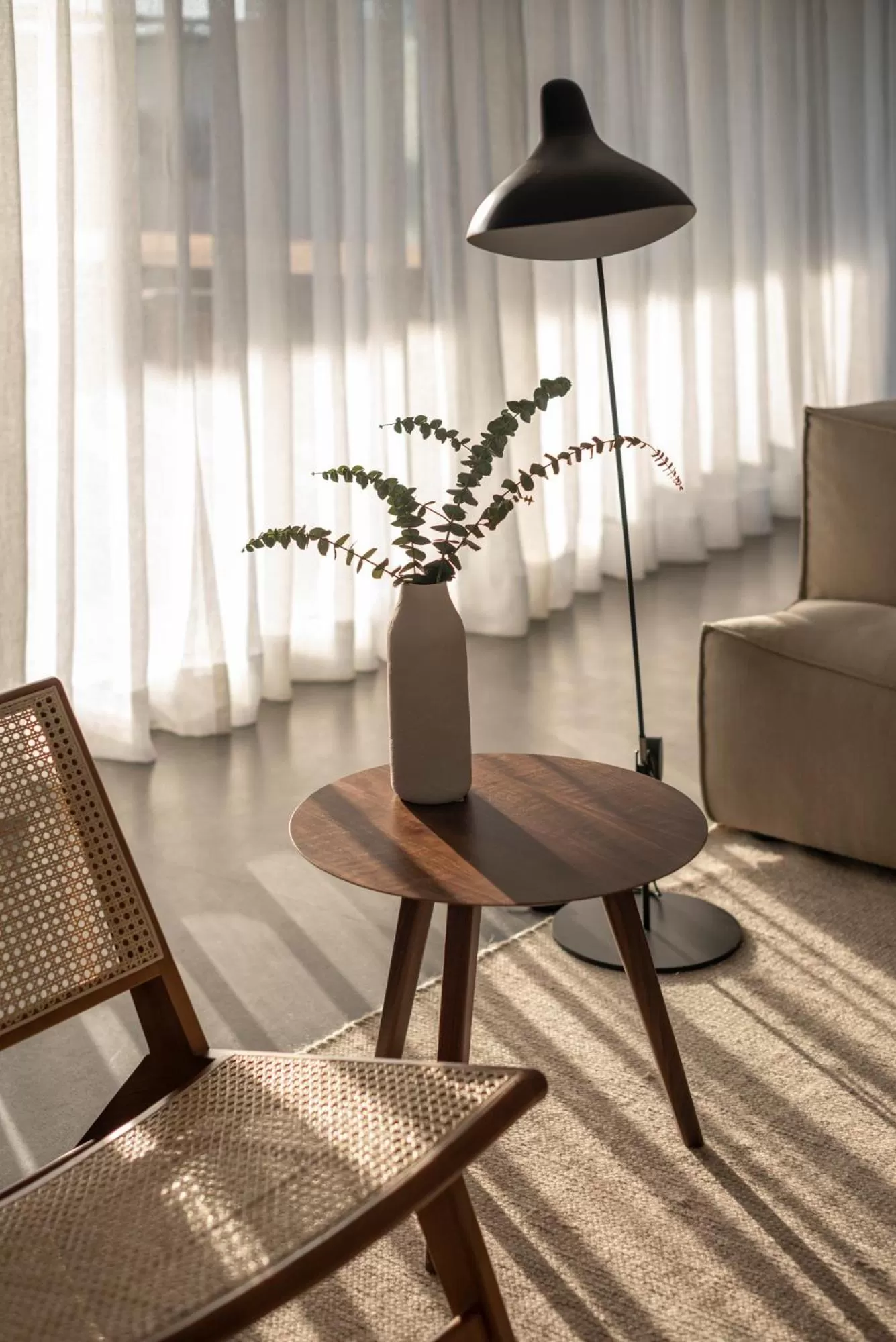 Living room in L'AND Vineyards - Relais & Châteaux