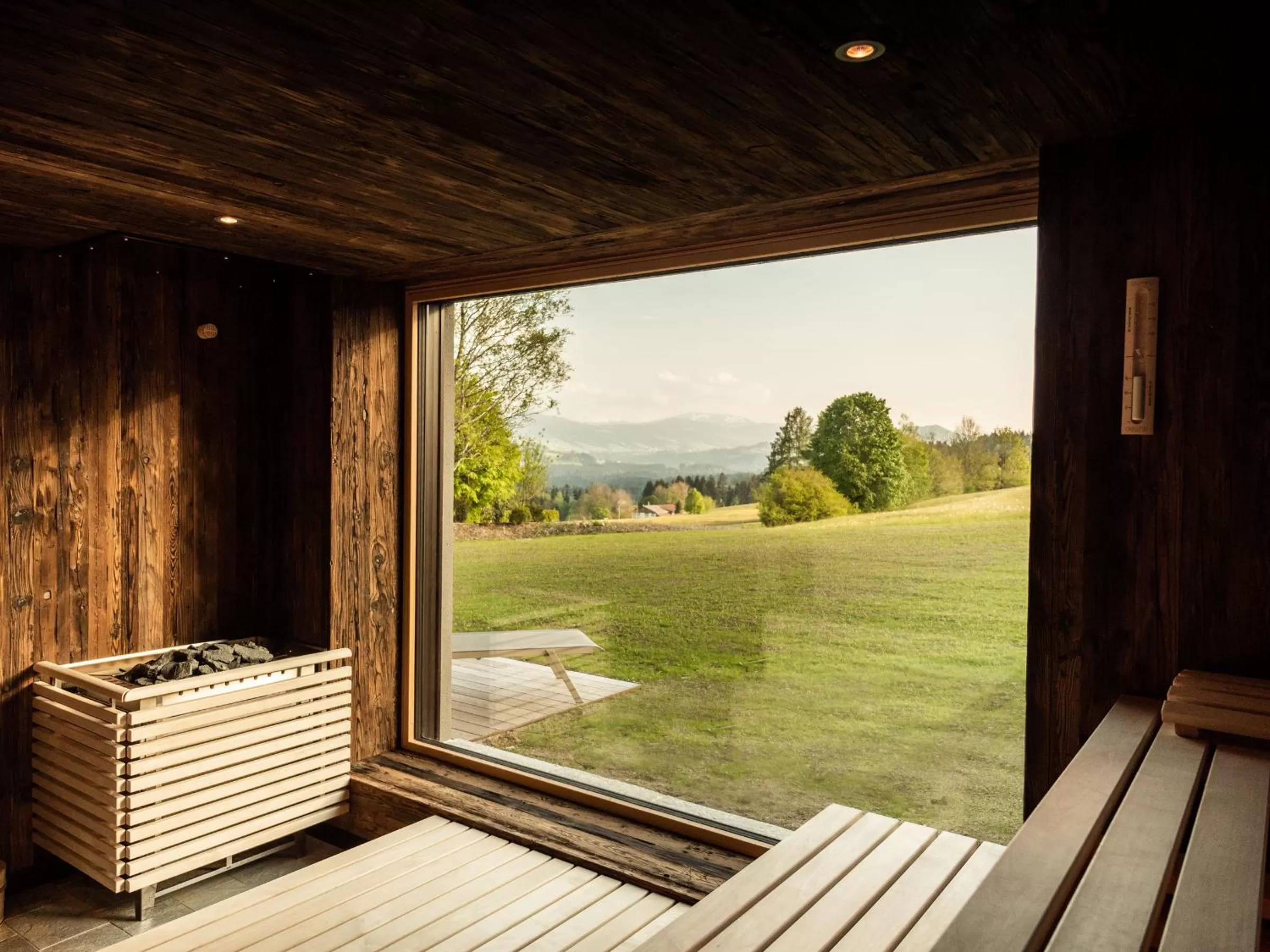 Sauna in Alpenloge Design Hotel