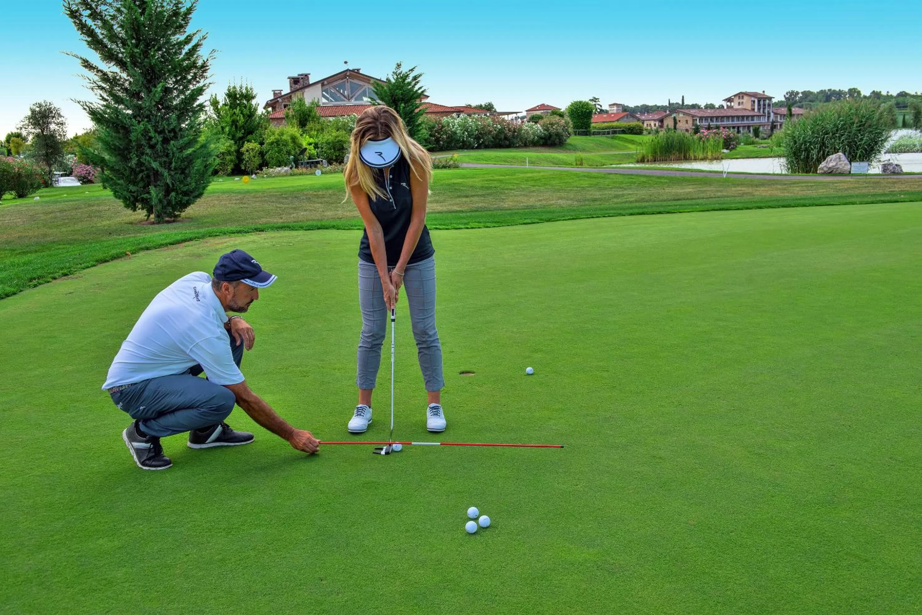 Golfcourse in Garda Apartments San Vigilio Golf