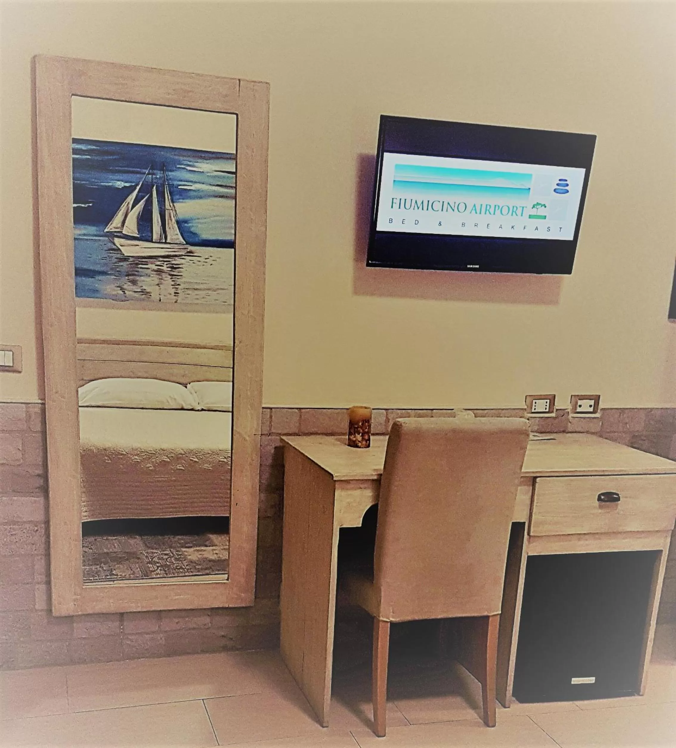 Bed in Fiumicino Airport B&B Deluxe