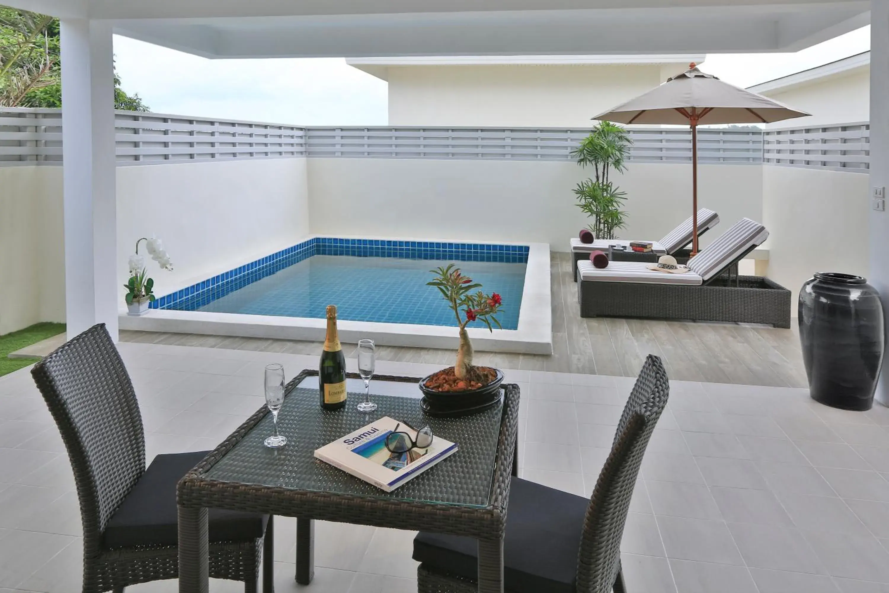 Balcony/Terrace, Swimming Pool in Samui Blue Orchid - Adult Only